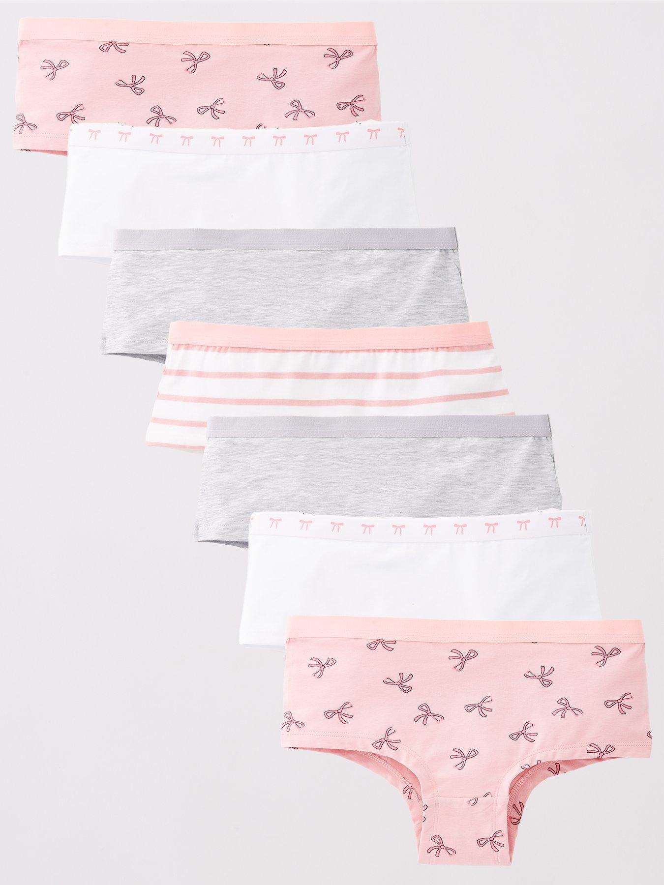 Image 1 of 5 of V by Very Girls 7pk Bow Briefs