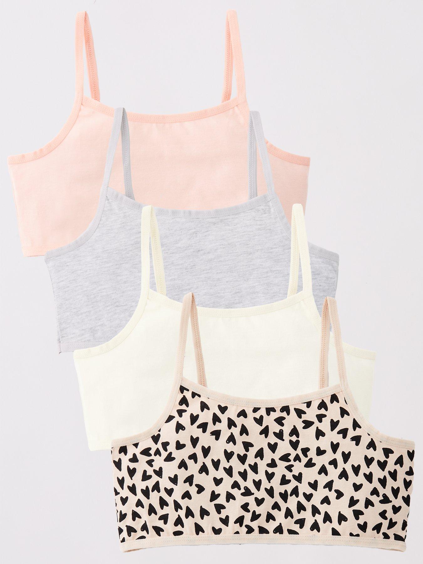 Image 1 of 5 of The Very Collection Girls 4 Pack Crop Tops (5 - 16 years) - Multi