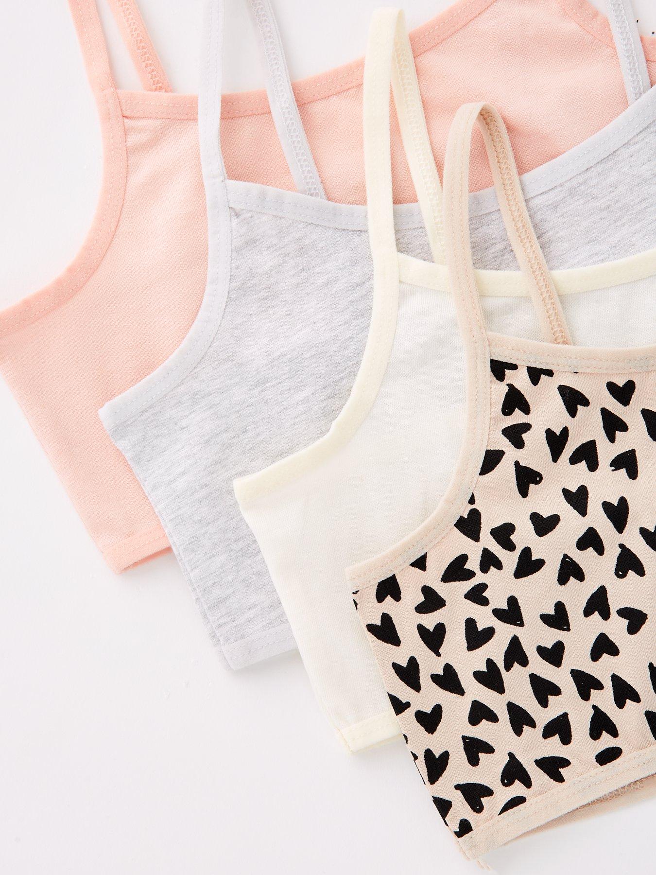 Image 5 of 5 of The Very Collection Girls 4 Pack Crop Tops (5 - 16 years) - Multi