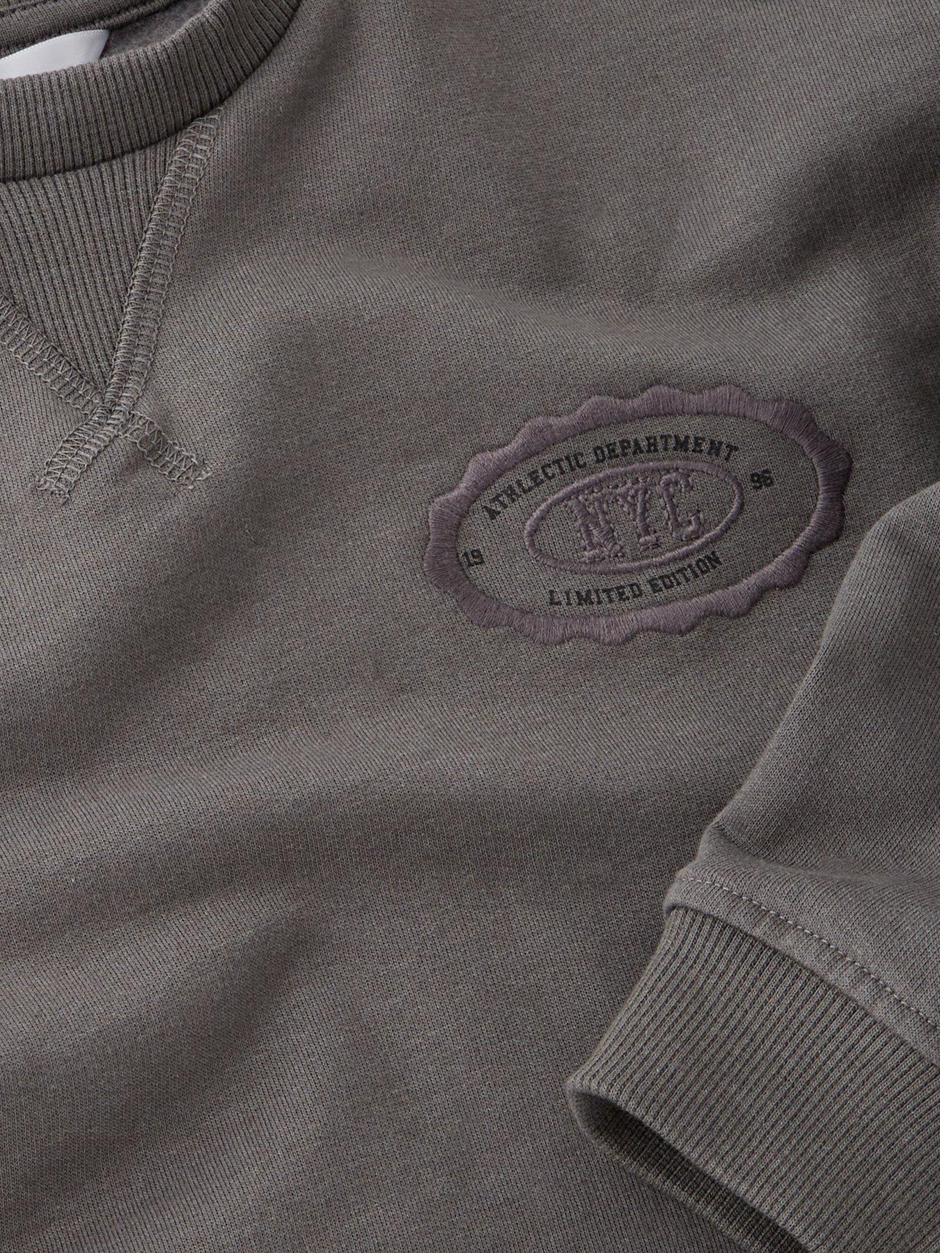 Image 3 of 4 of Mini V by Very Boys Drop Shoulder Nyc Sweatshirt And Cord Trousers Set - Multi