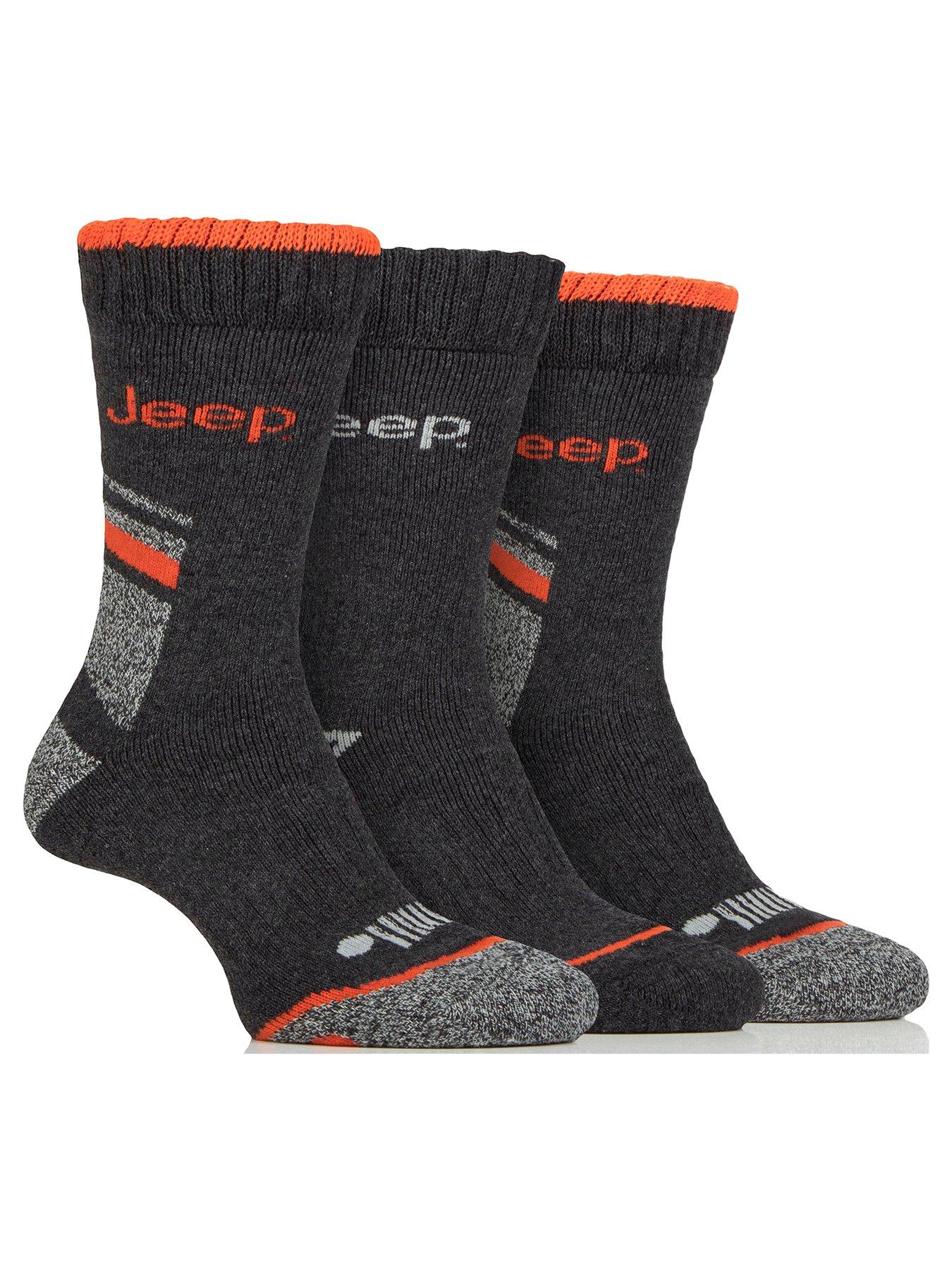 undefined Jeep Poly Workwear Boot Crew Socks 3 Pack