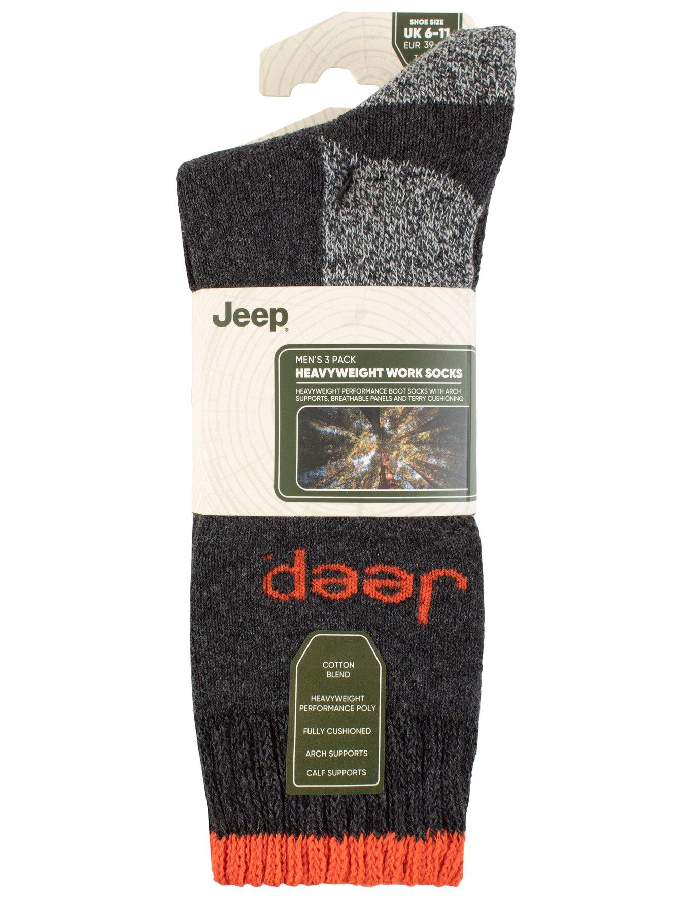 Image 2 of 2 of Sockshop Jeep Poly Workwear Boot Crew Socks 3 Pack