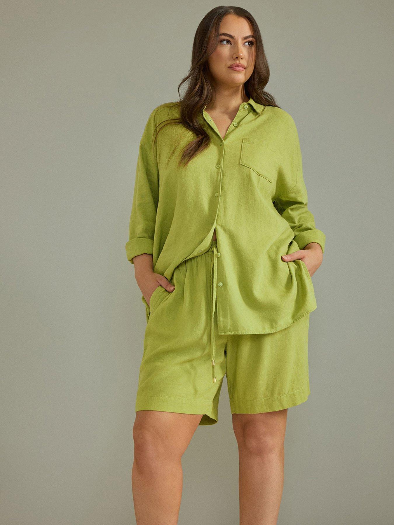 undefined Linen Short