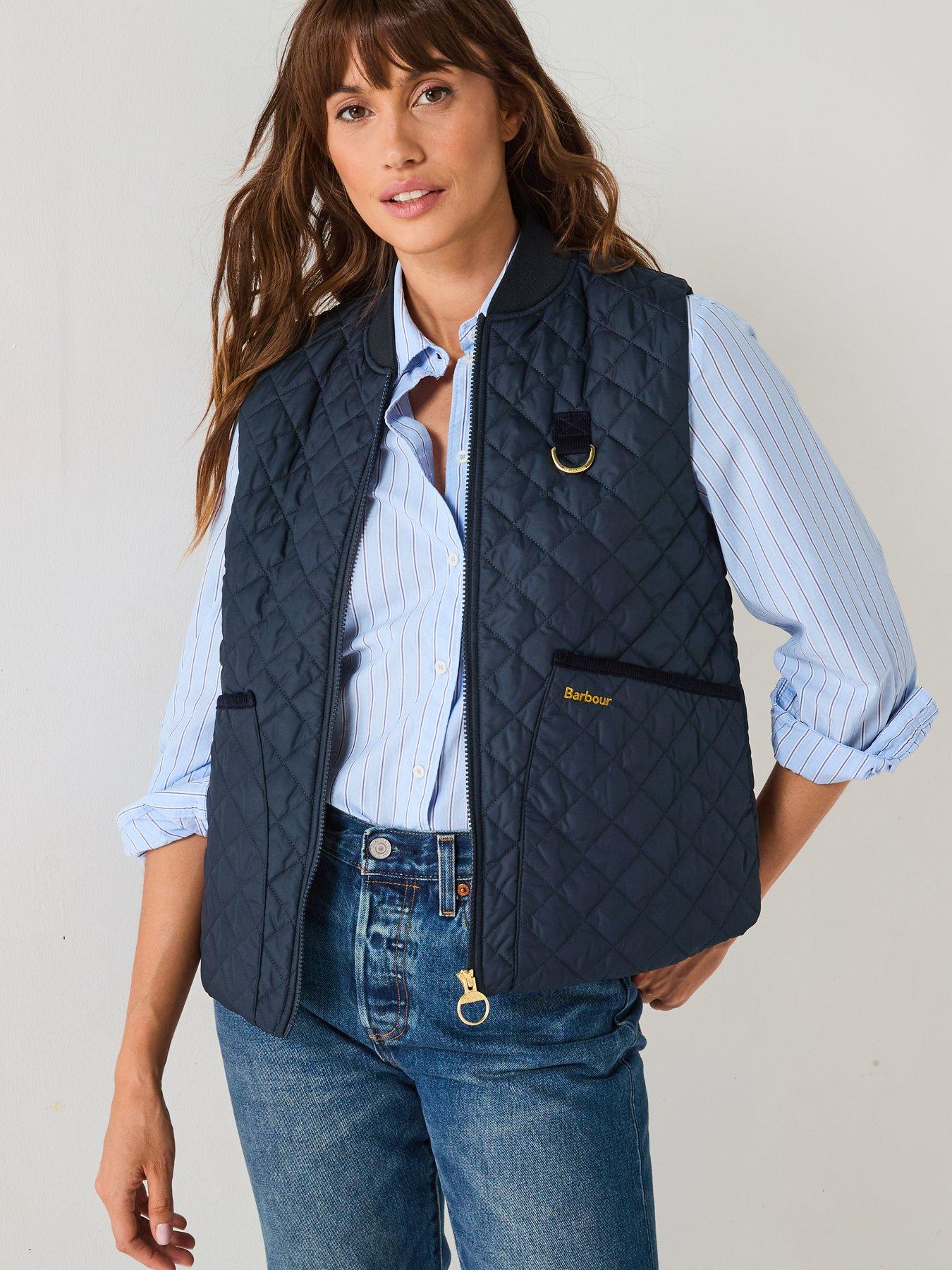 Waxed Jacket Barbour Waistcoats Ladies Navy 249 Women Barbour