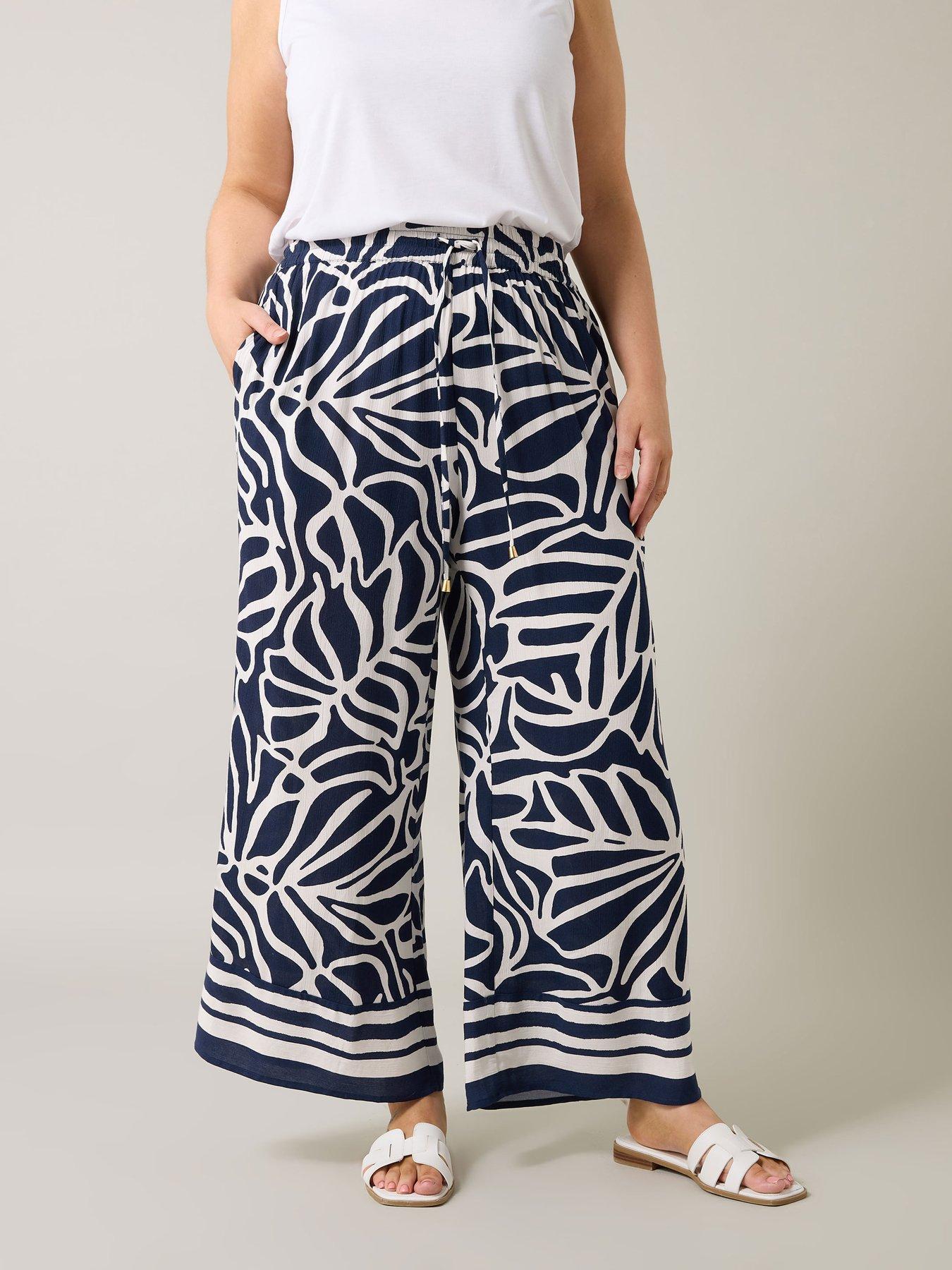 undefined Border Print Trouser