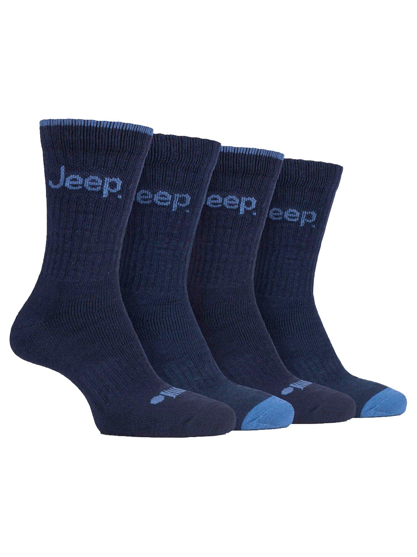 Image of Sockshop Jeep Performance Boot Crew Socks 4 Pack