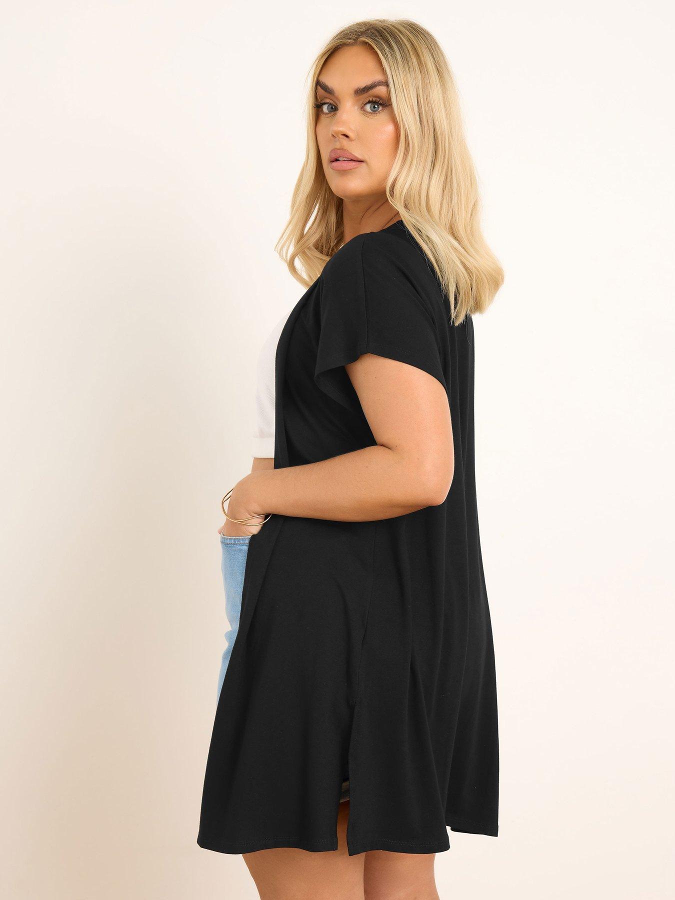 Image 2 of 4 of Yours Curve Grown On Cover Up - Black