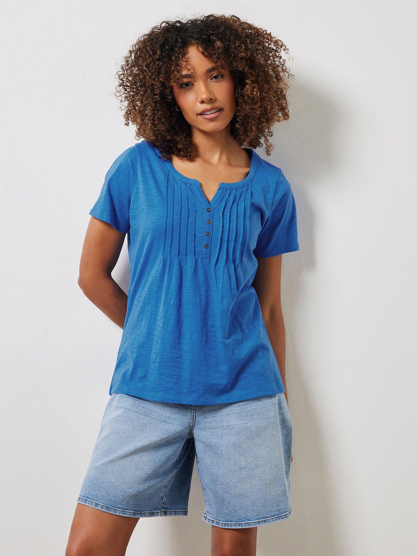 undefined Short Sleeve Henley Top