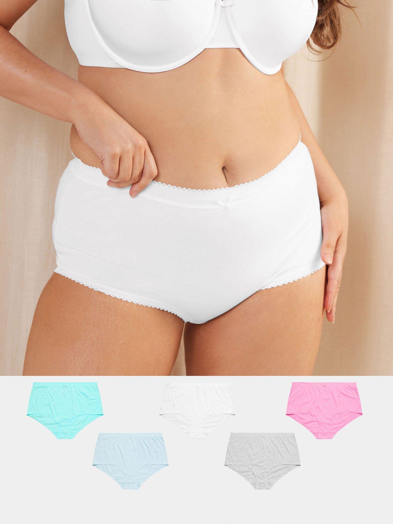 undefined Curve 5 Pack Pastel Full Brief - Blue