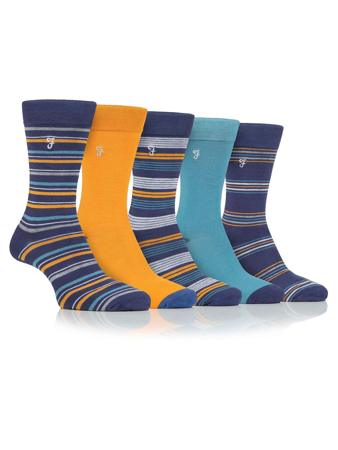 undefined Bamboo Patterned Crew Socks 5 Pack