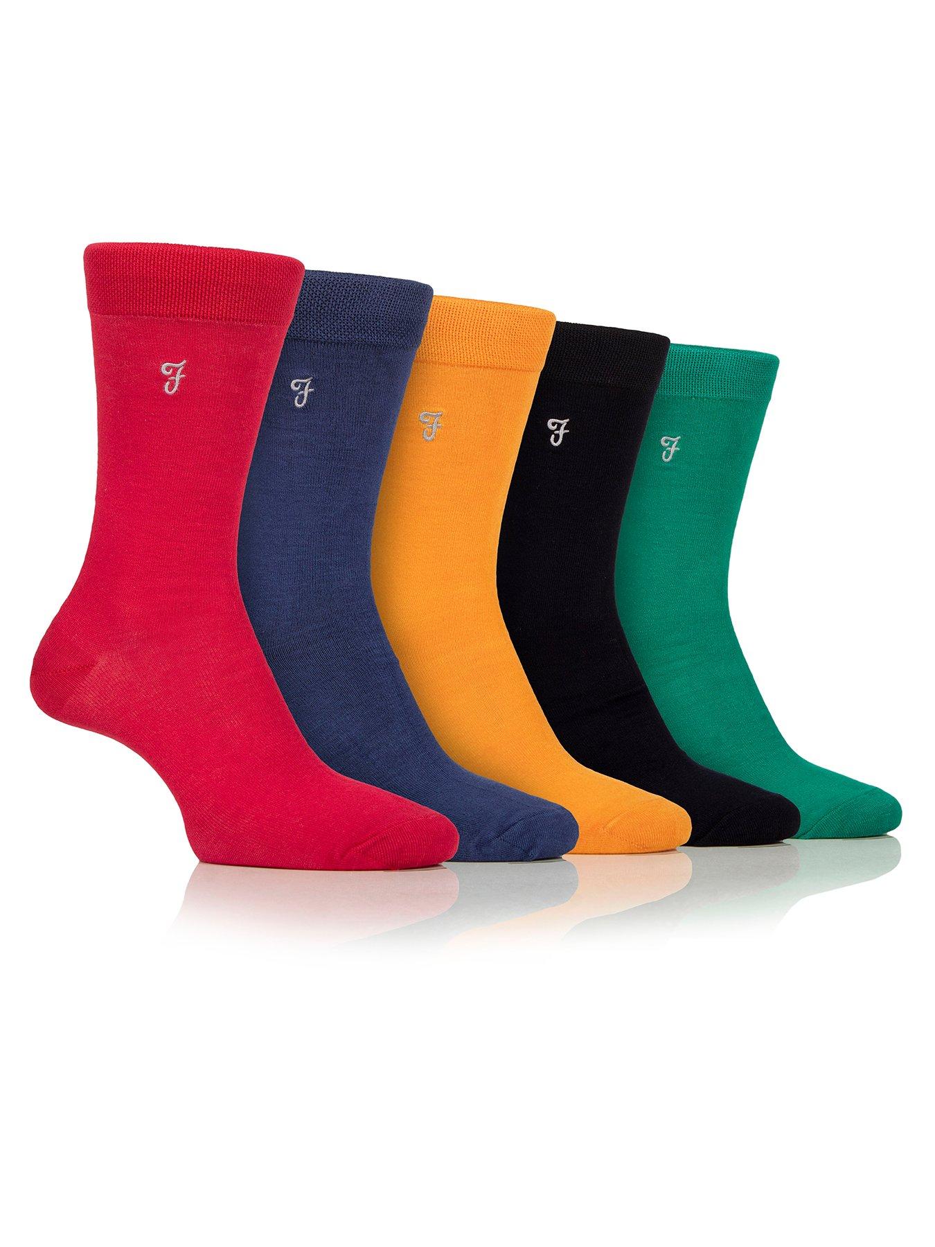 undefined Bamboo Plain Crew Socks 5 Pack