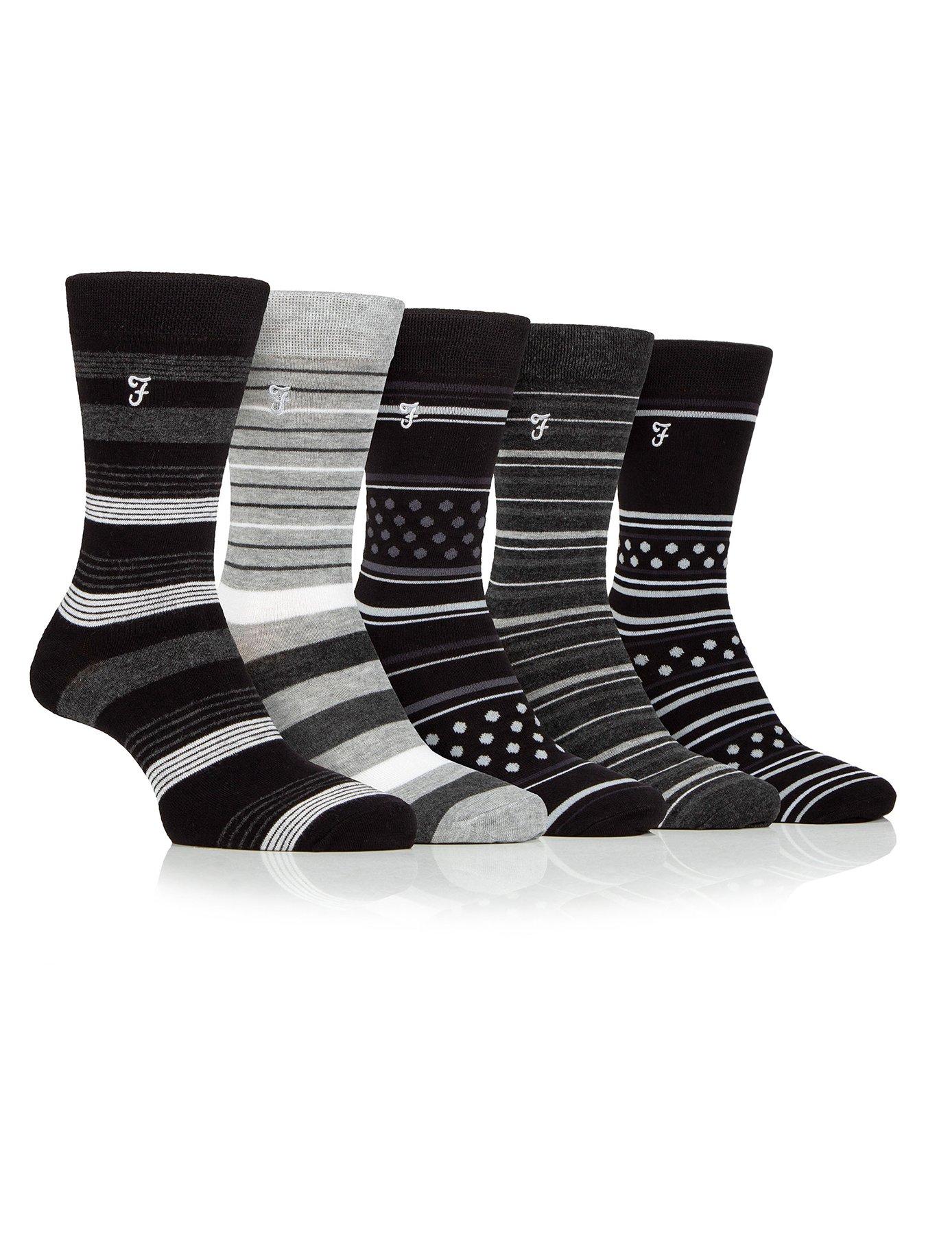 undefined Bamboo Patterned Crew Socks 5 Pack