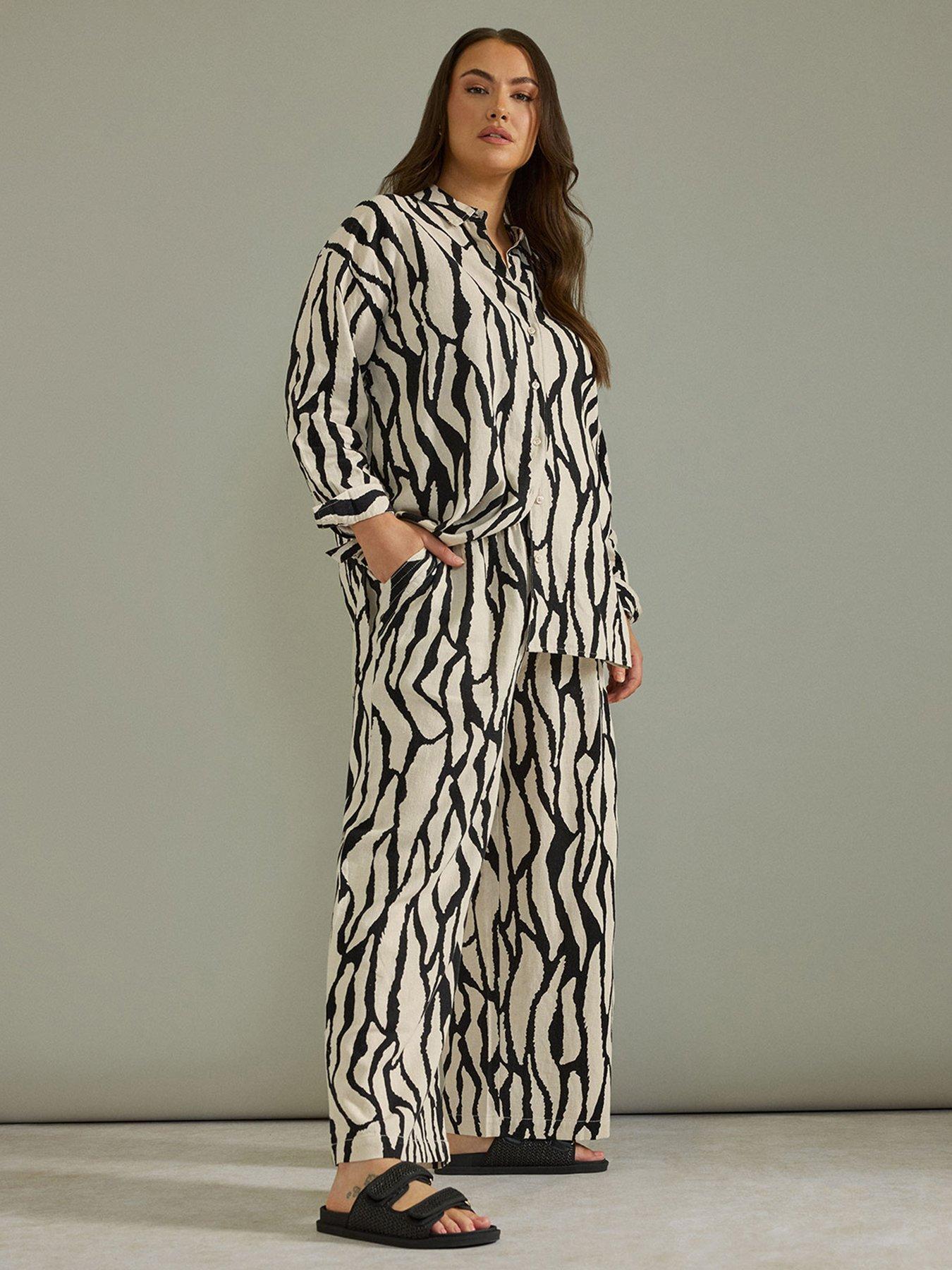 undefined Wide Leg Linen Trouser