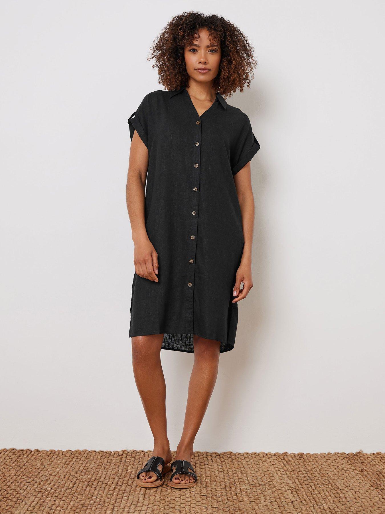 Image 3 of 4 of M&Co Relaxed Shirt Dress