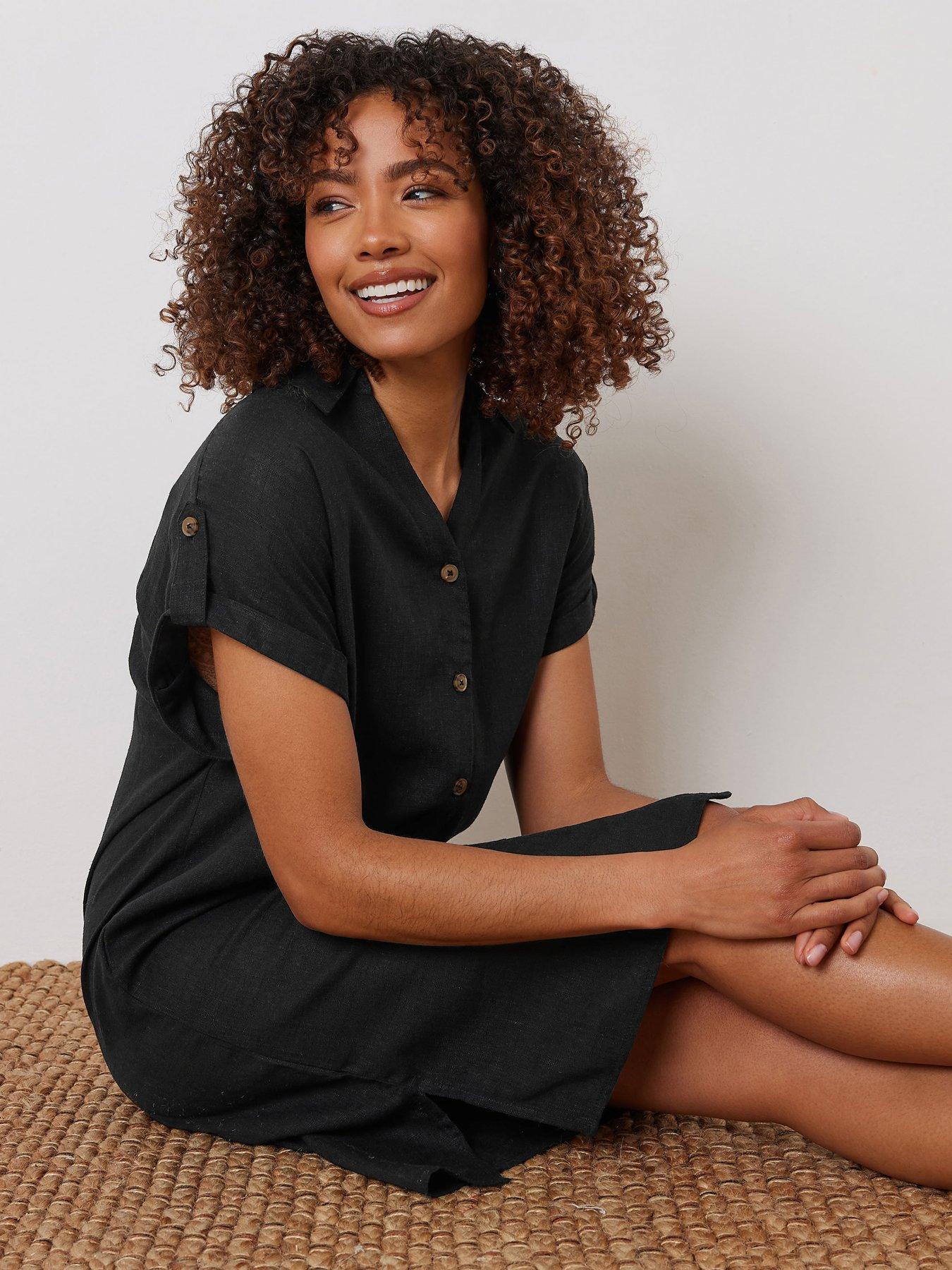 Image 4 of 4 of M&Co Relaxed Shirt Dress