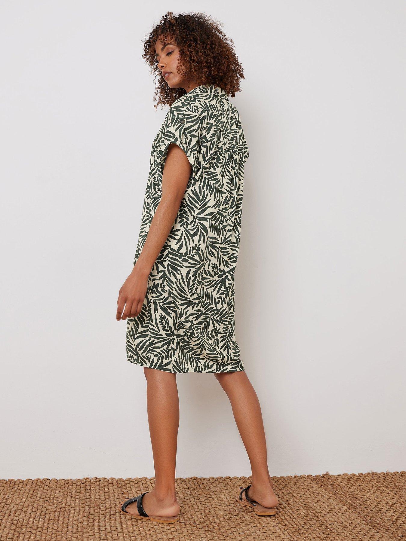 Image 2 of 4 of M&Co Relaxed Shirt Dress - Natural