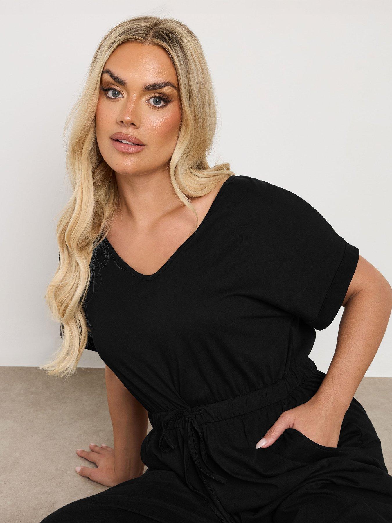 yours-curve-tie-waist-jumpsuit-black-very
