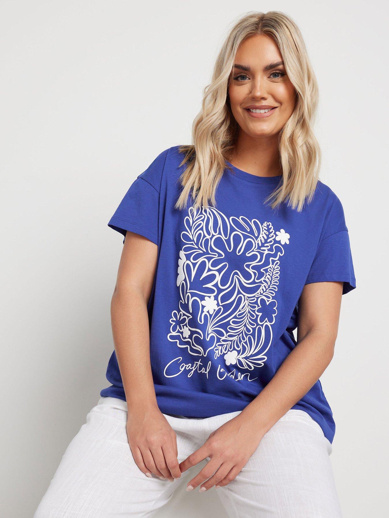 undefined Curve Placement Print Core T-Shirt