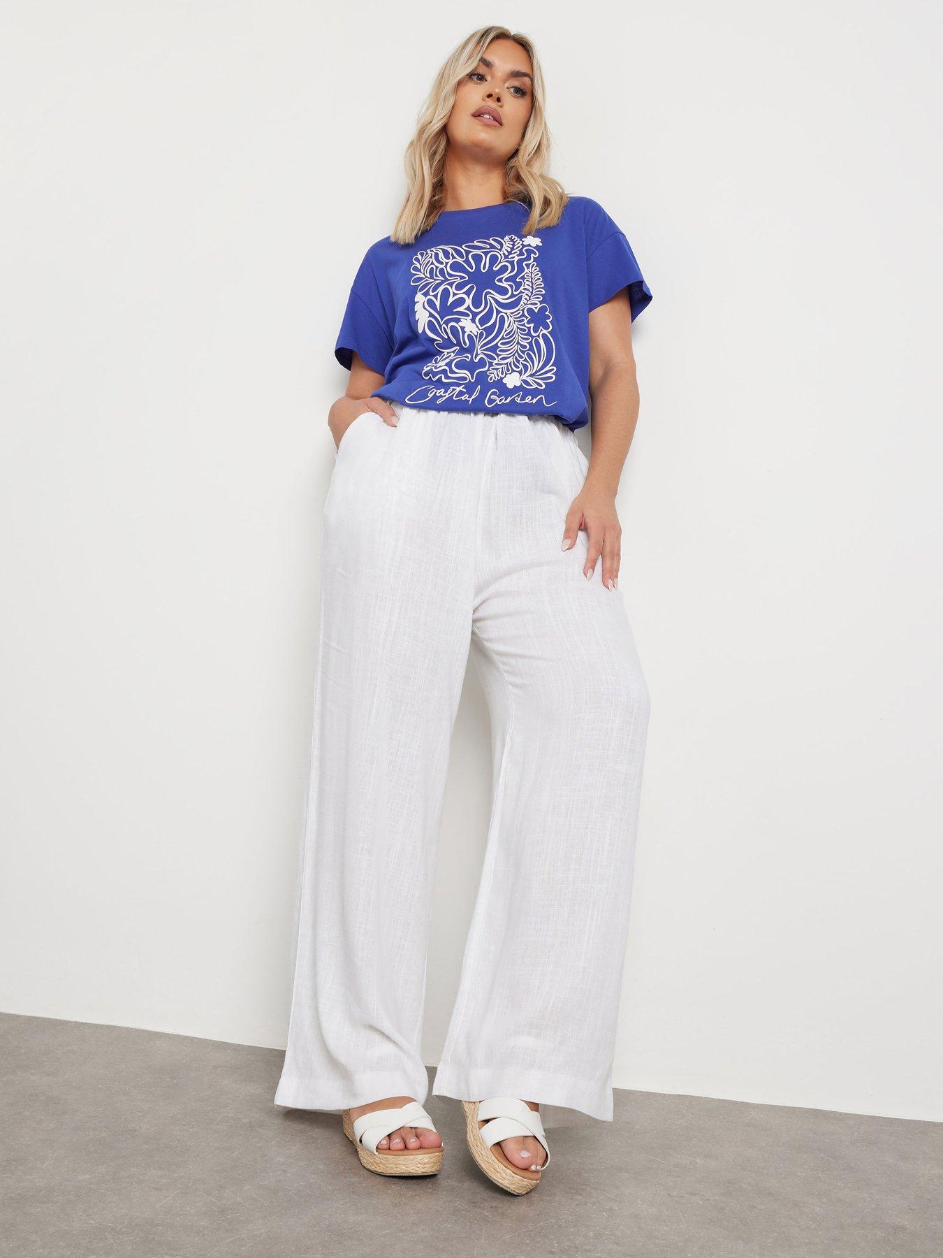 Image 3 of 4 of Yours Curve Placement Print Core T-Shirt