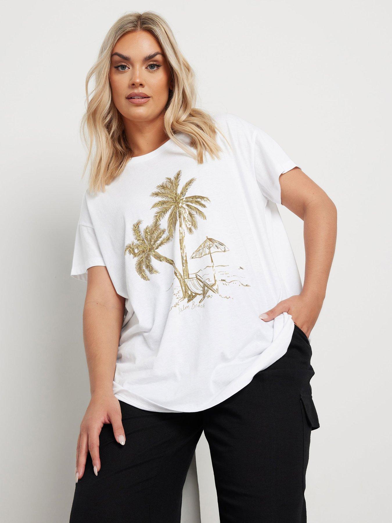 undefined Curve Placement Print Core T-Shirt
