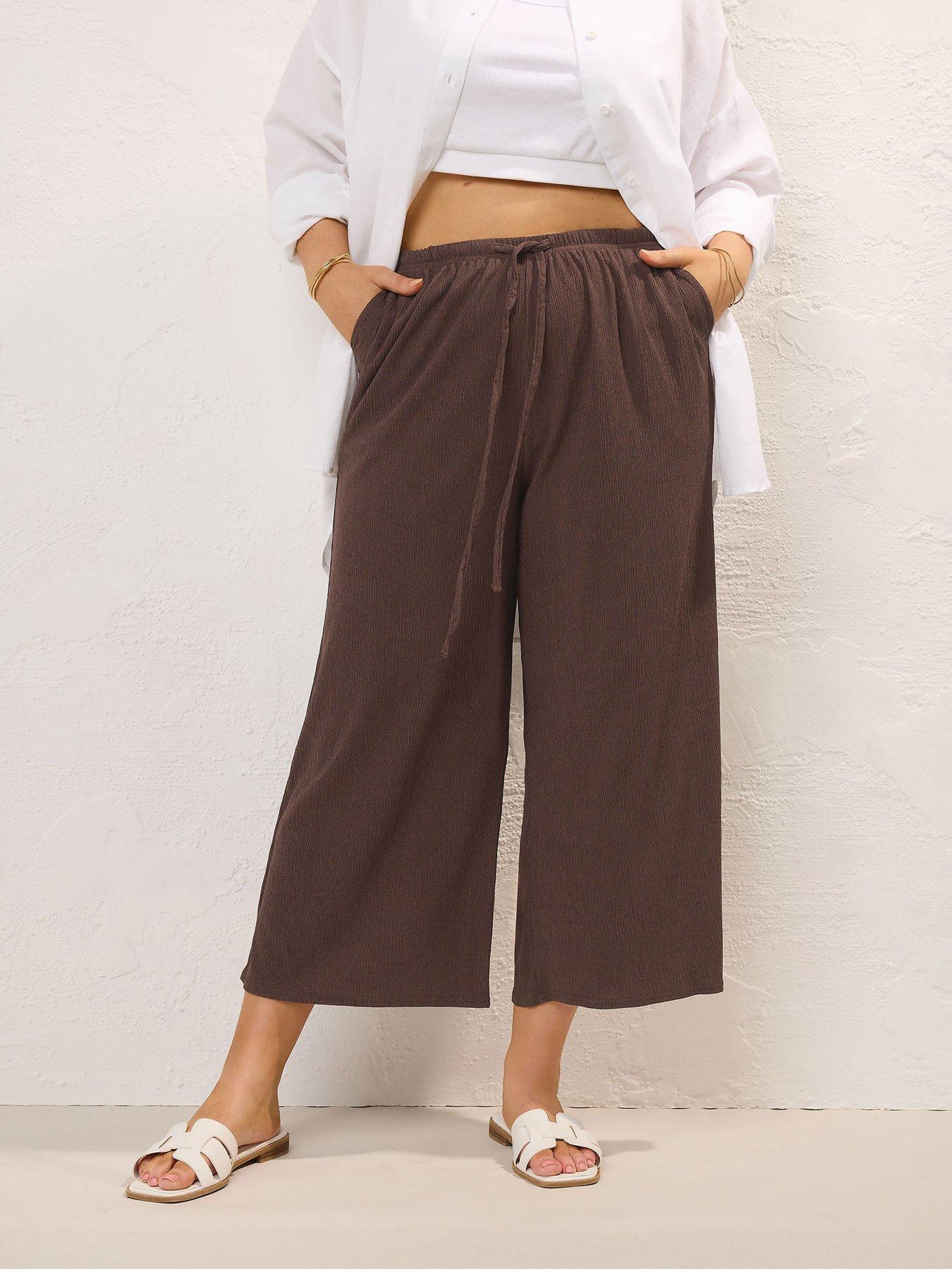 undefined Curve Tie Waist Culotte