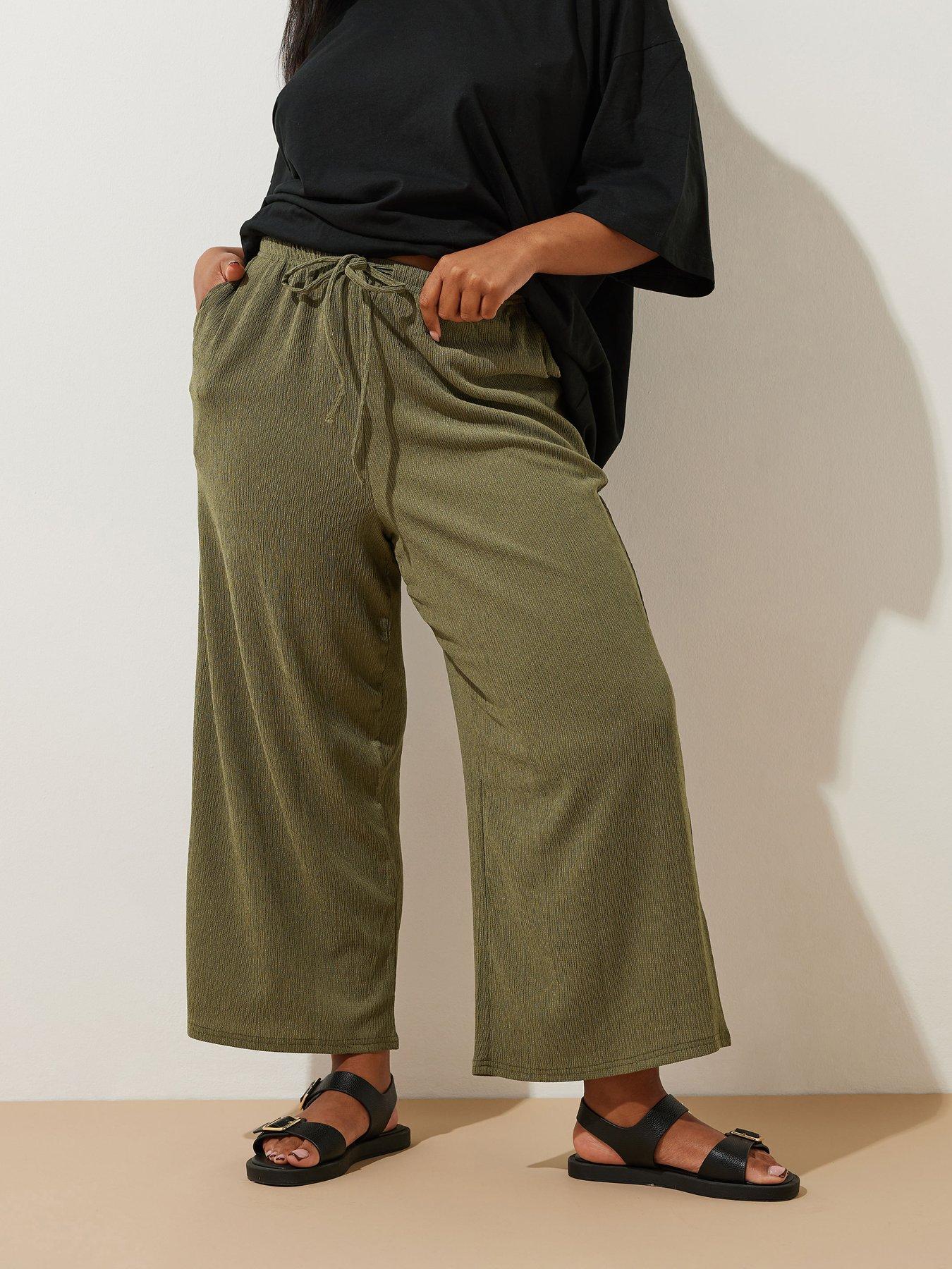 undefined Curve Tie Waist Culotte