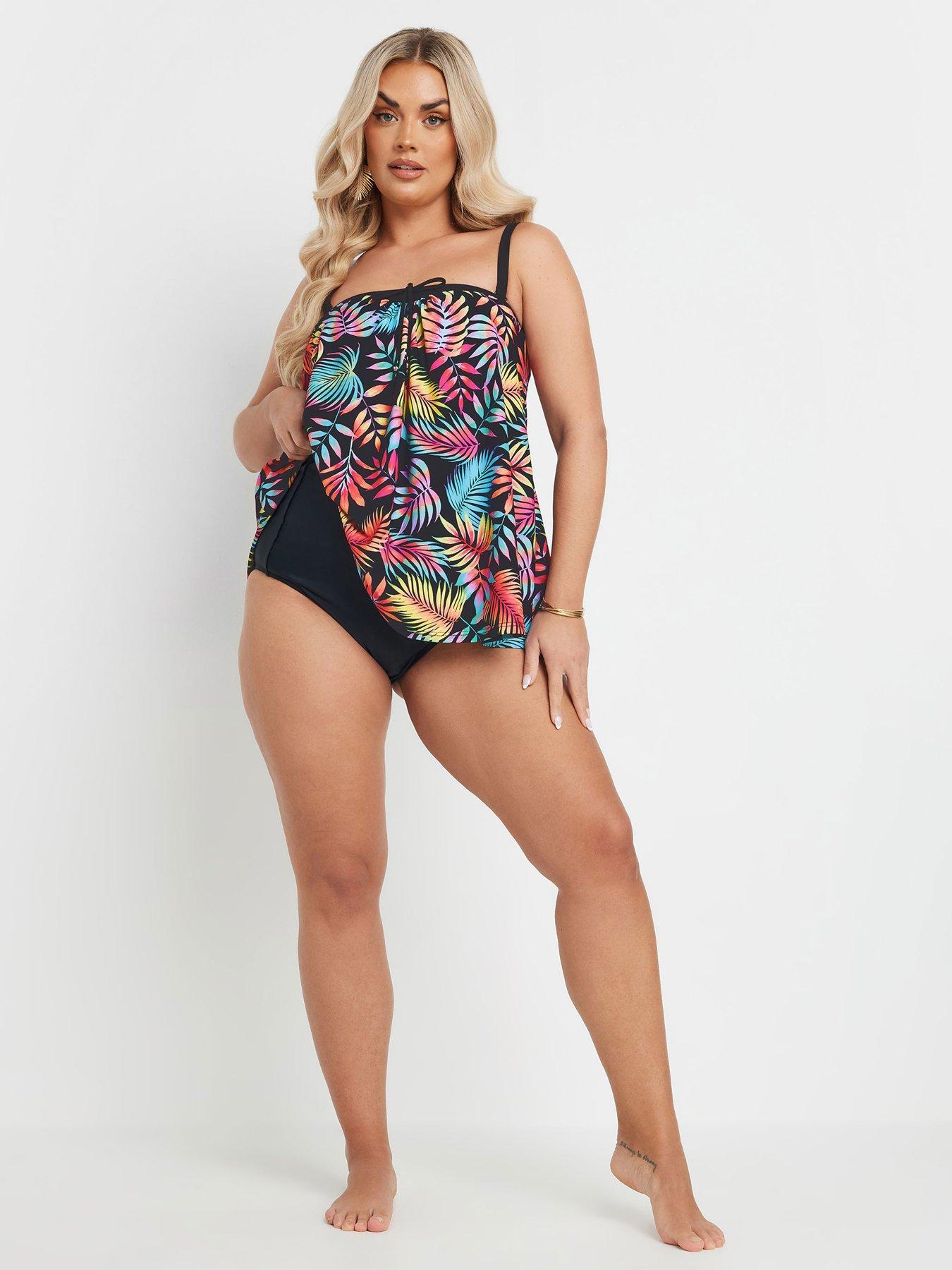 Image 3 of 4 of Yours Curve  Tropical A-line Tankini
