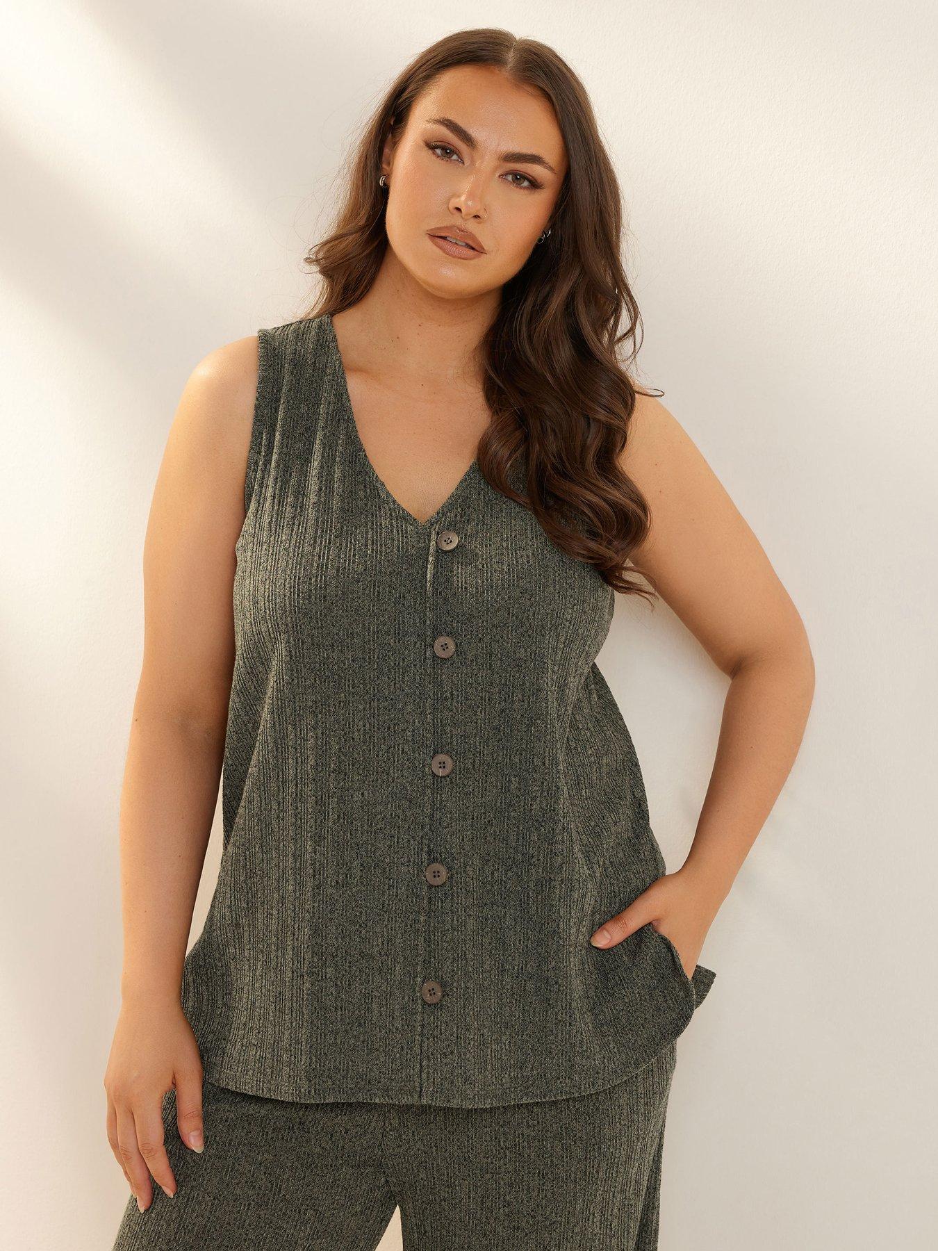 undefined Curve Button Waistcoat