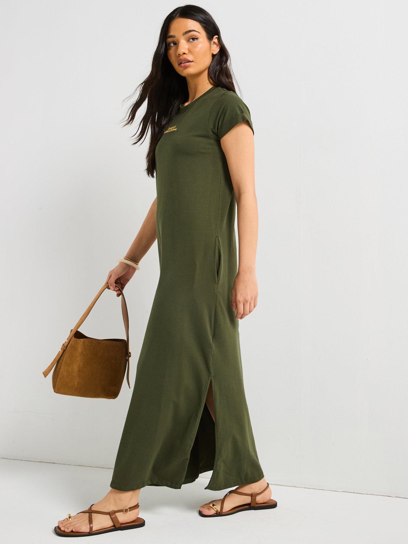 Image 5 of 5 of Barbour International Palma Maxi Dress - Green
