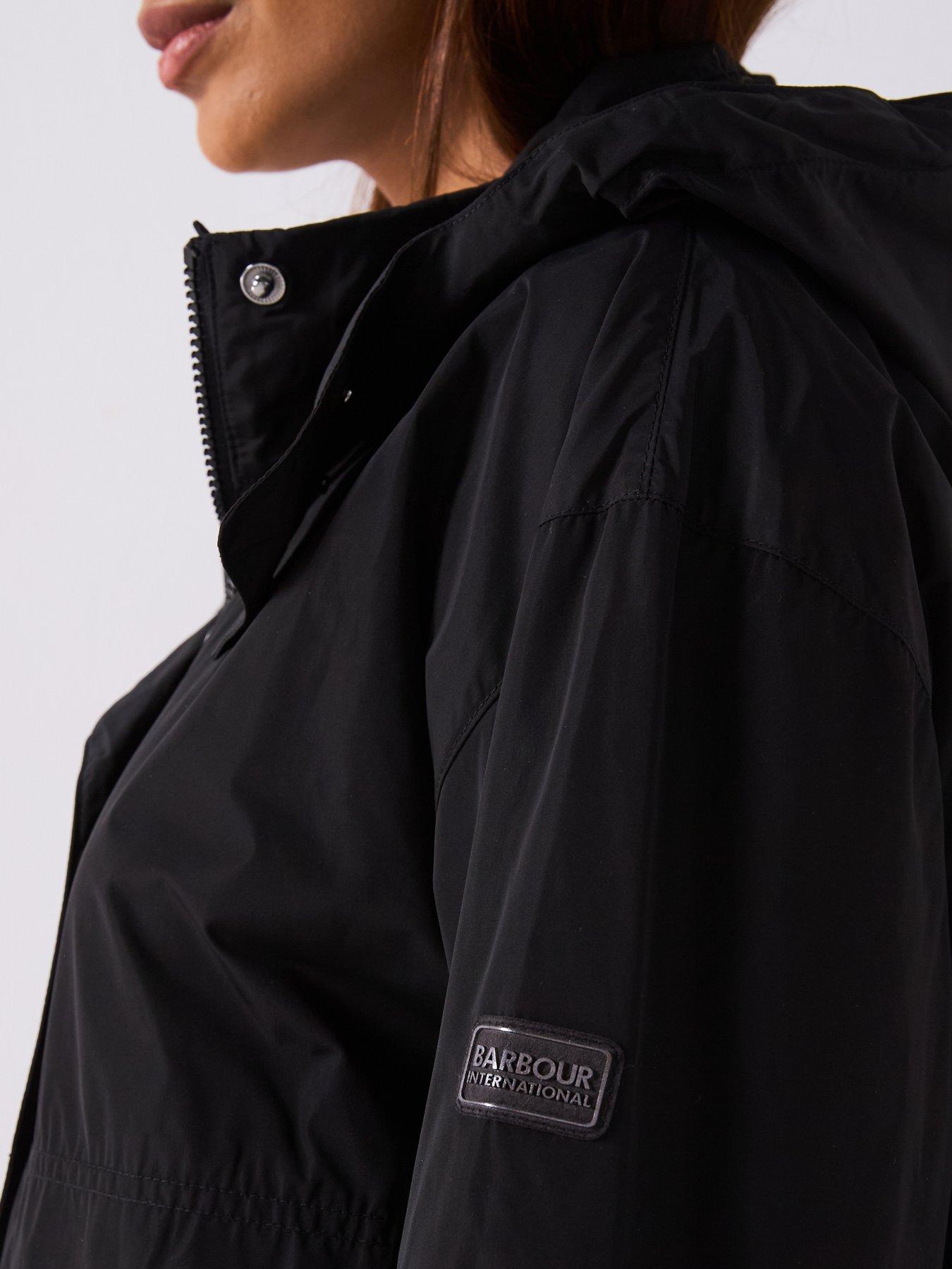 Image 4 of 6 of Barbour International Roxanna Showerproof Jacket - Black
