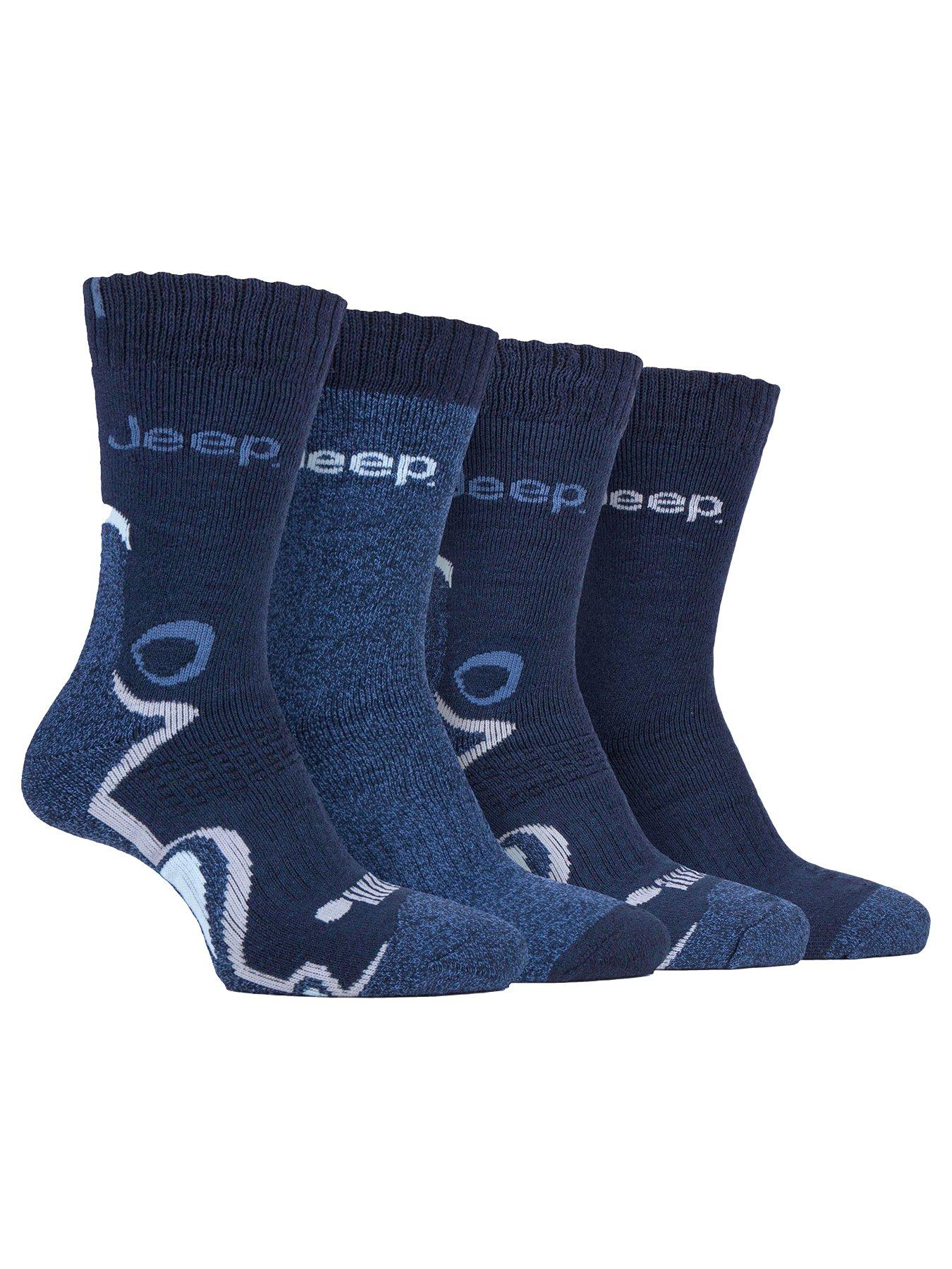 undefined Jeep Technical Performace Boot Crew Socks 4 Pack - Navy