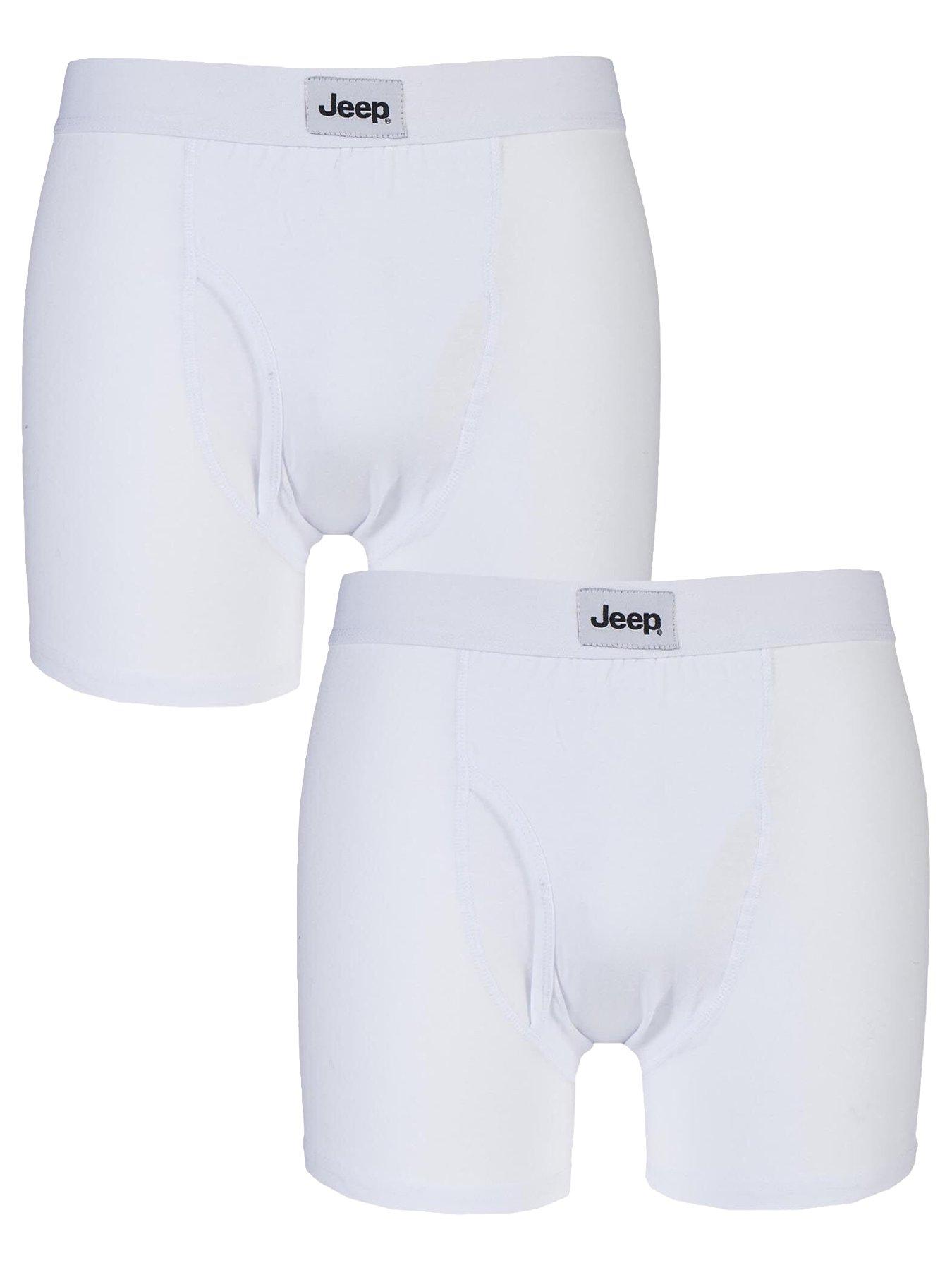 undefined Jeep Plain Keyhole Trunks 2 Pack - White