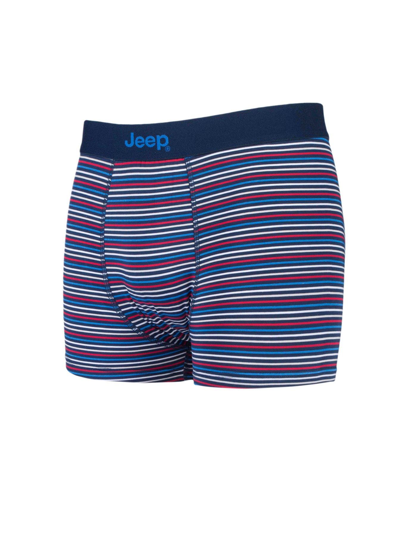 Image 2 of 2 of Sockshop Jeep Stripe Bamboo Trunks 2 Pack - Navy
