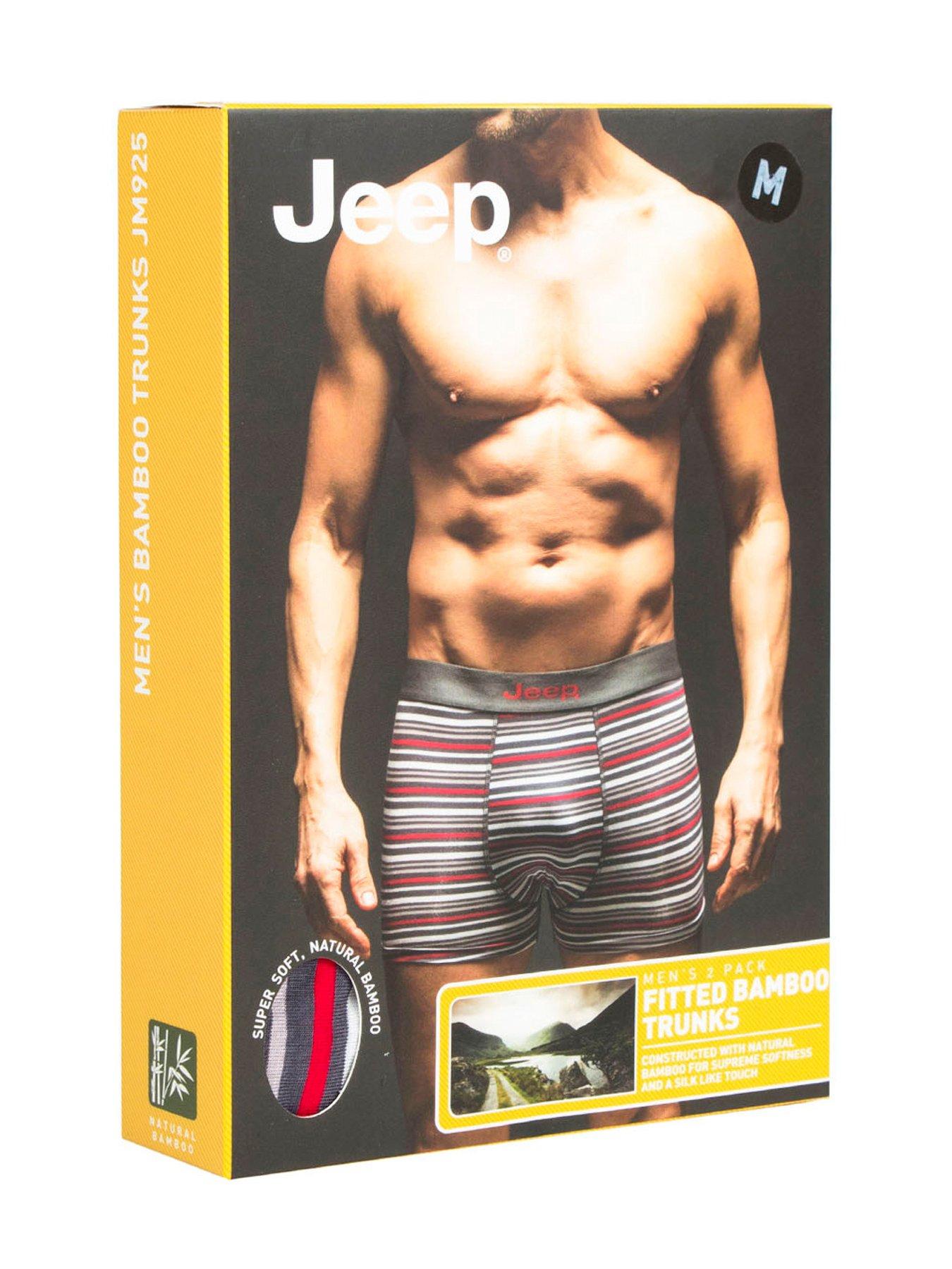 Image 2 of 2 of Jeep Bamboo Stripe Trunks 2 Pack - Grey