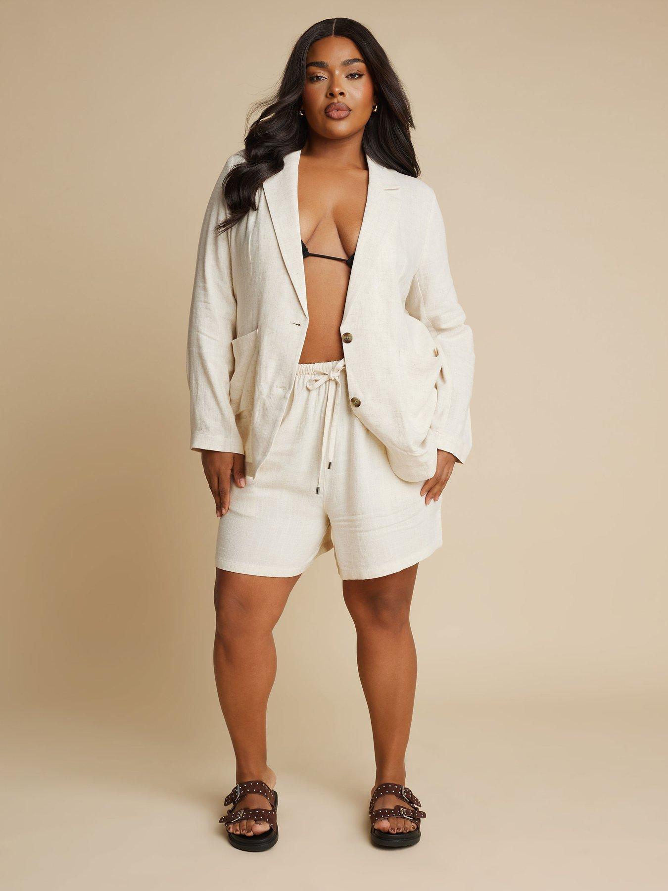 Image 3 of 4 of Yours Curve Relaxed Unlined Blazer