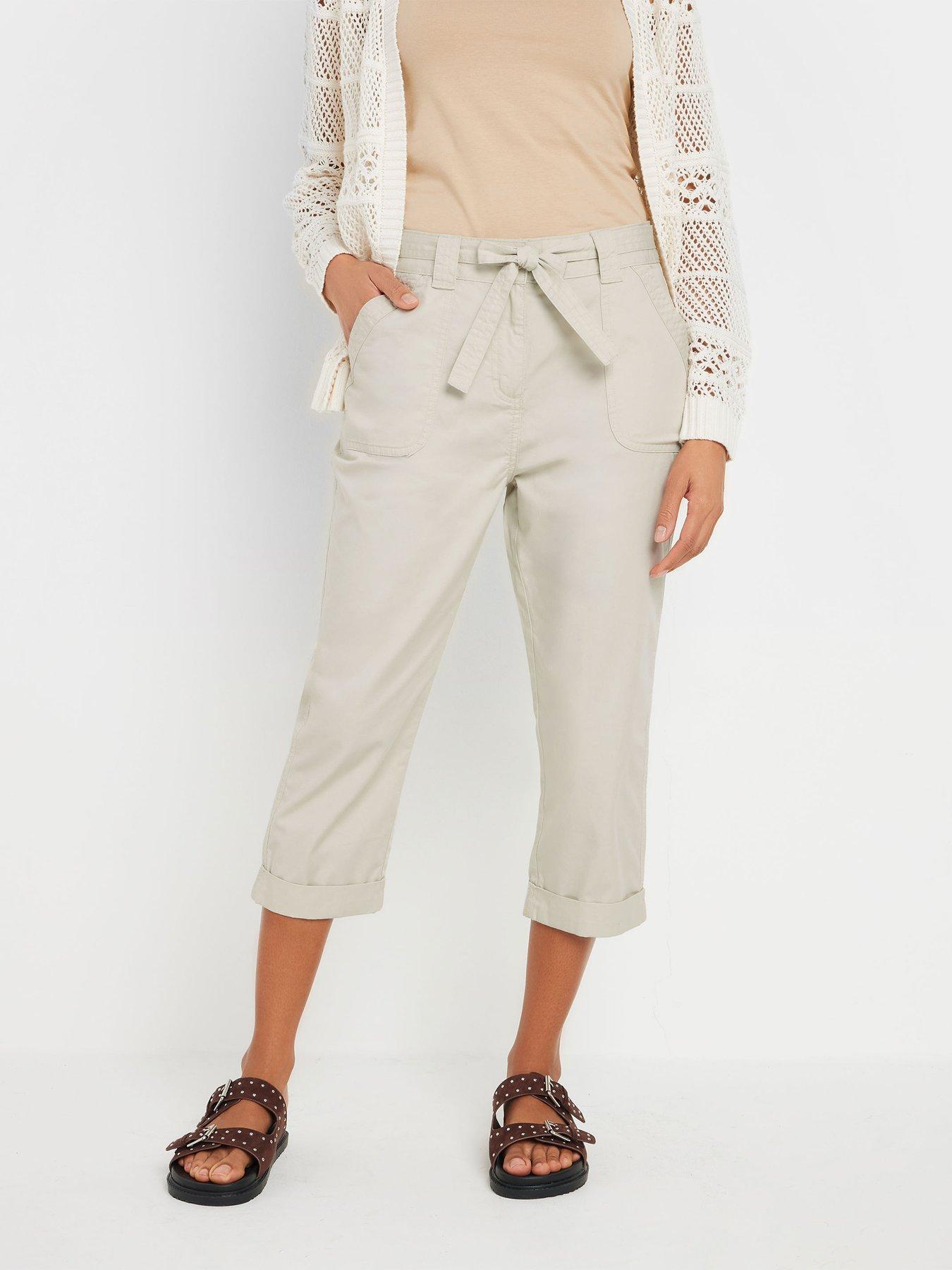 undefined Poplin Crop Cool Cotton Trouser