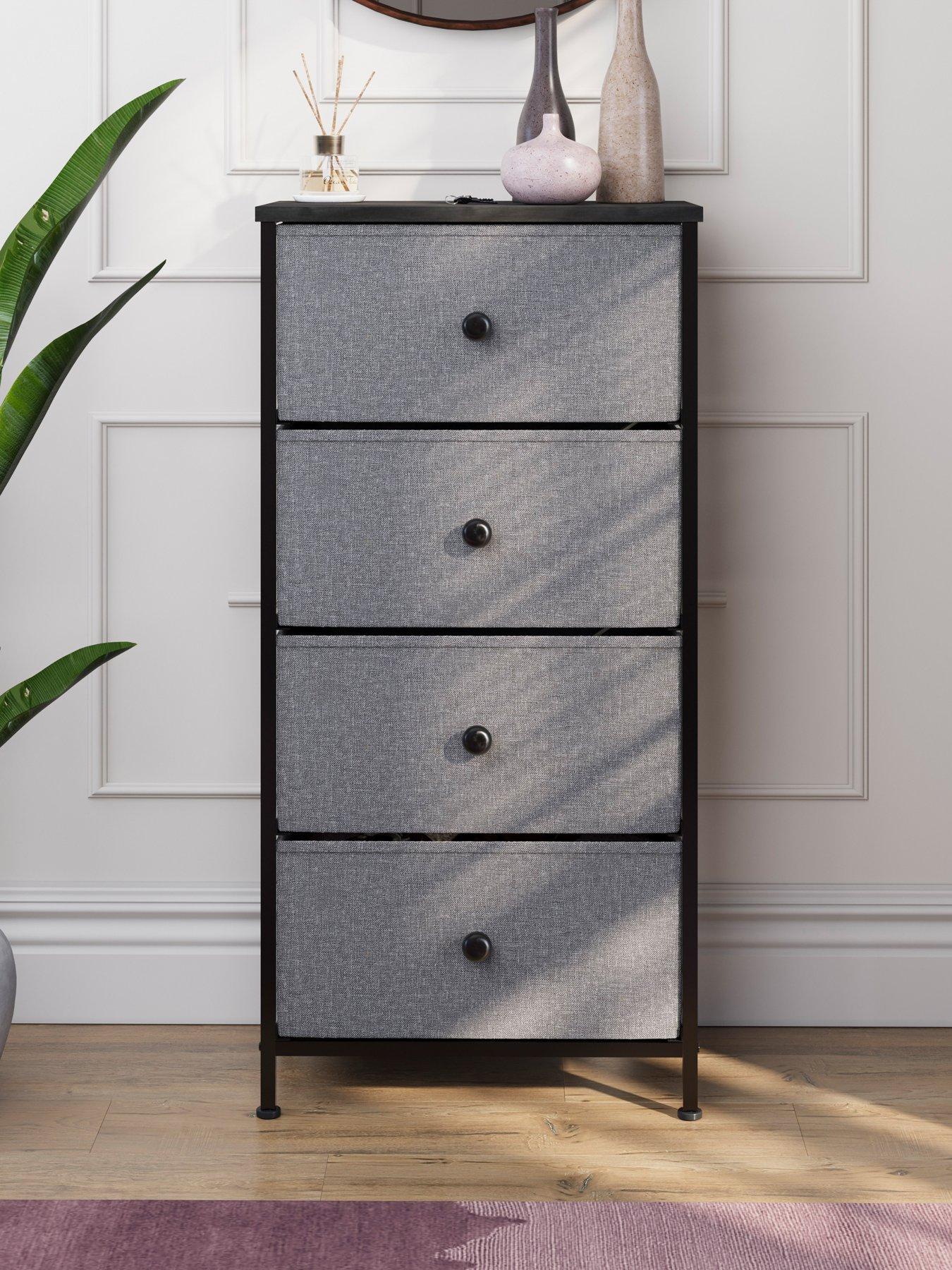 Vida Designs Chorley 4 Drawer Fabric Chest