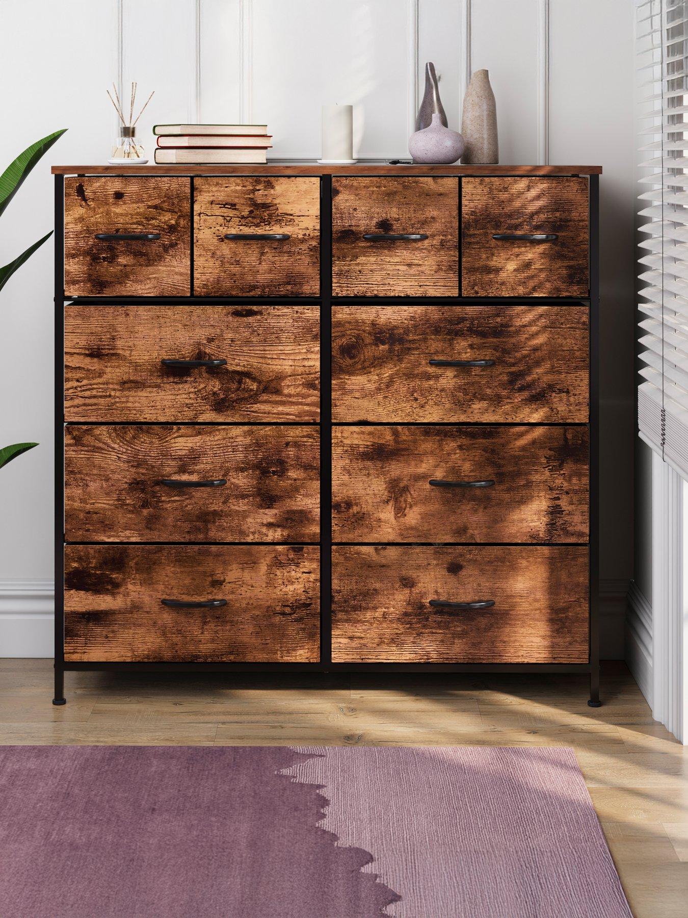Image 1 of 6 of Vida Designs Chorley 10 Drawer Fabric Chest