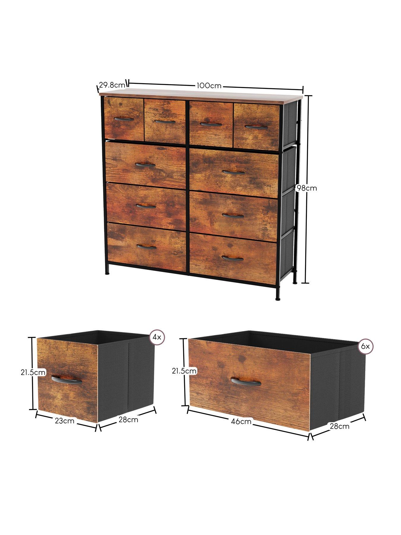 Image 6 of 6 of Vida Designs Chorley 10 Drawer Fabric Chest