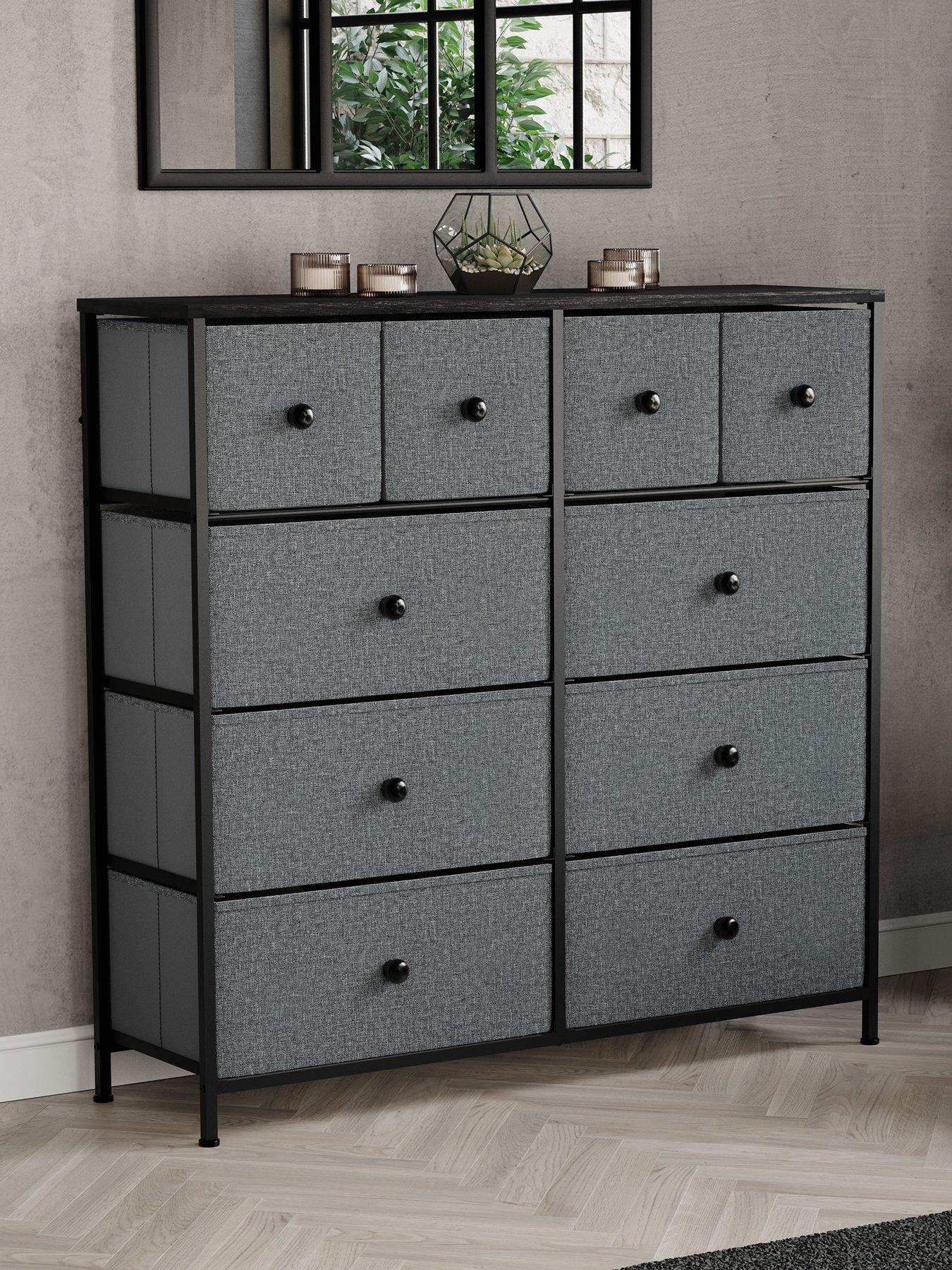 Vida Designs Chorley 10 Drawer Fabric Chest | Very