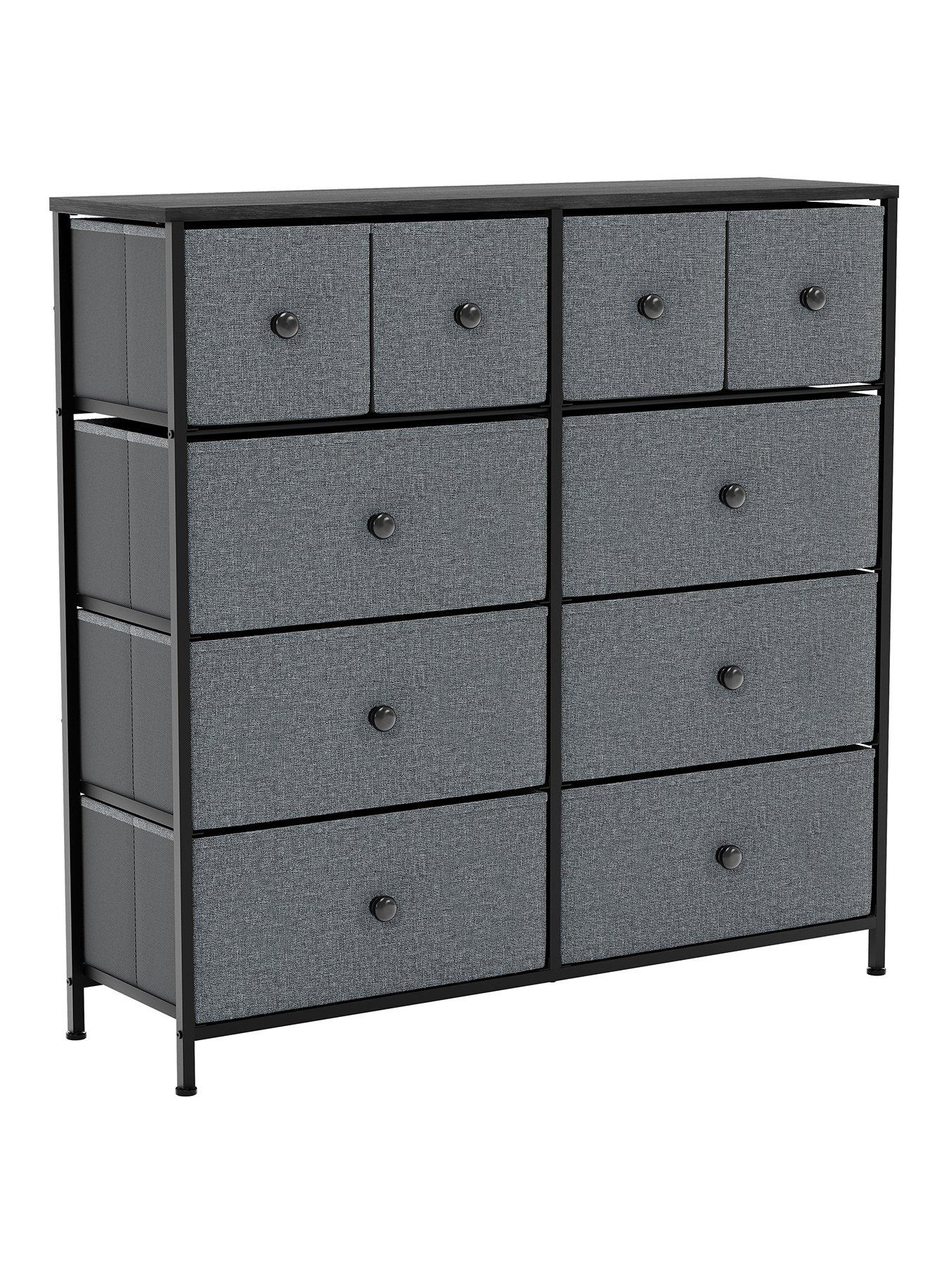 Vida Designs Chorley 10 Drawer Fabric Chest | Very