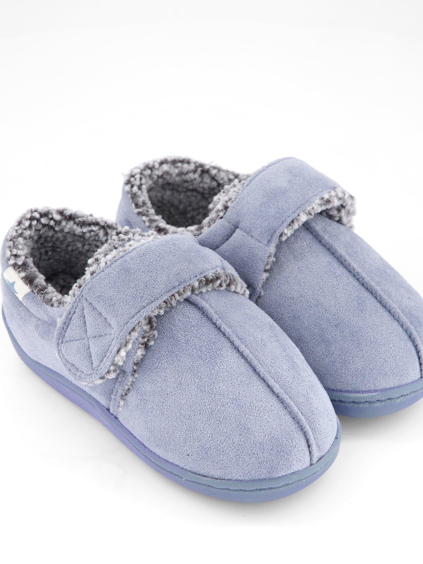 Image 5 of 7 of The Very Collection Younger Boys Touch Strap Slipper - Blue