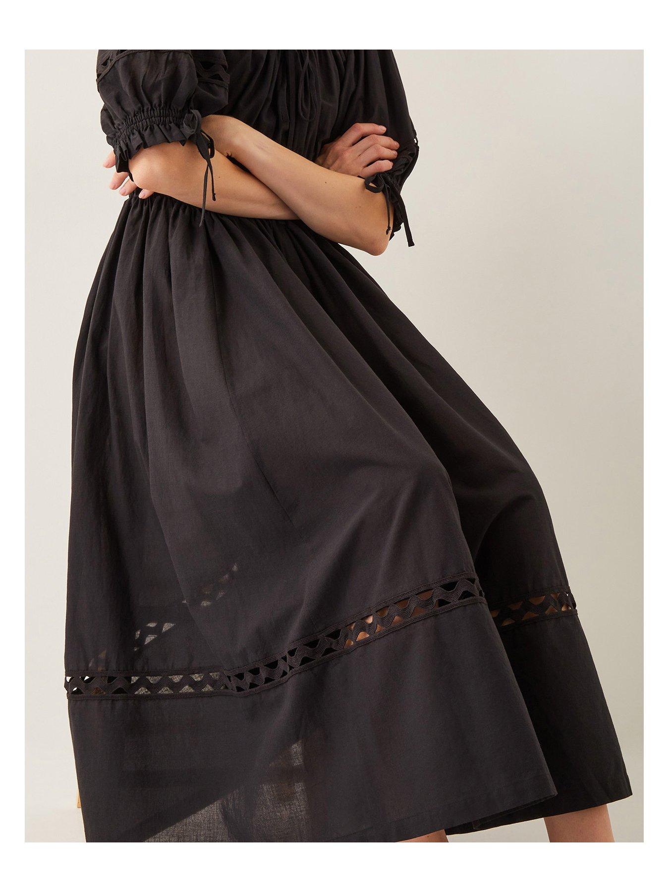 Monsoon Riley Ric Rac Dress - Black | Very