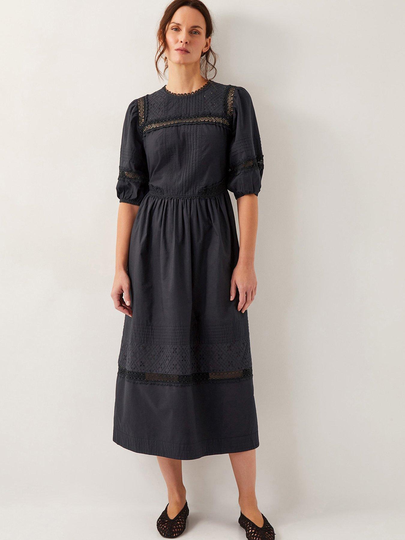 Monsoon Odilia Lace Dress - Black | Very
