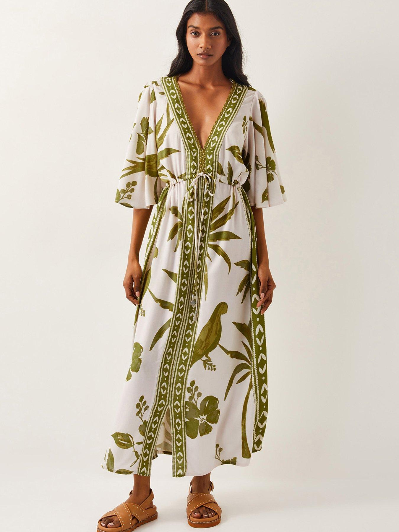 undefined Isla Print Dress - Green