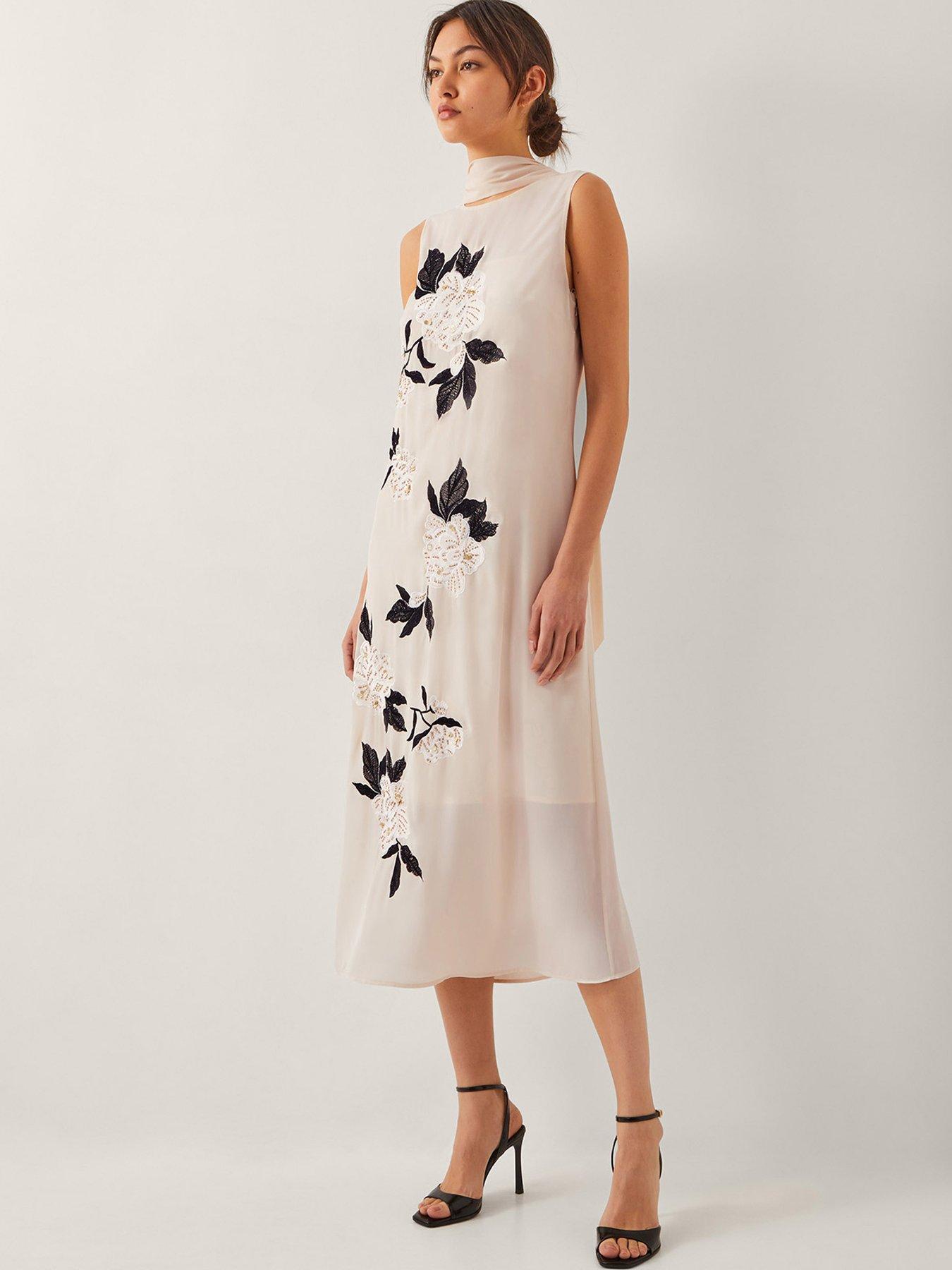 undefined Ari Sleeveless Dress - Cream