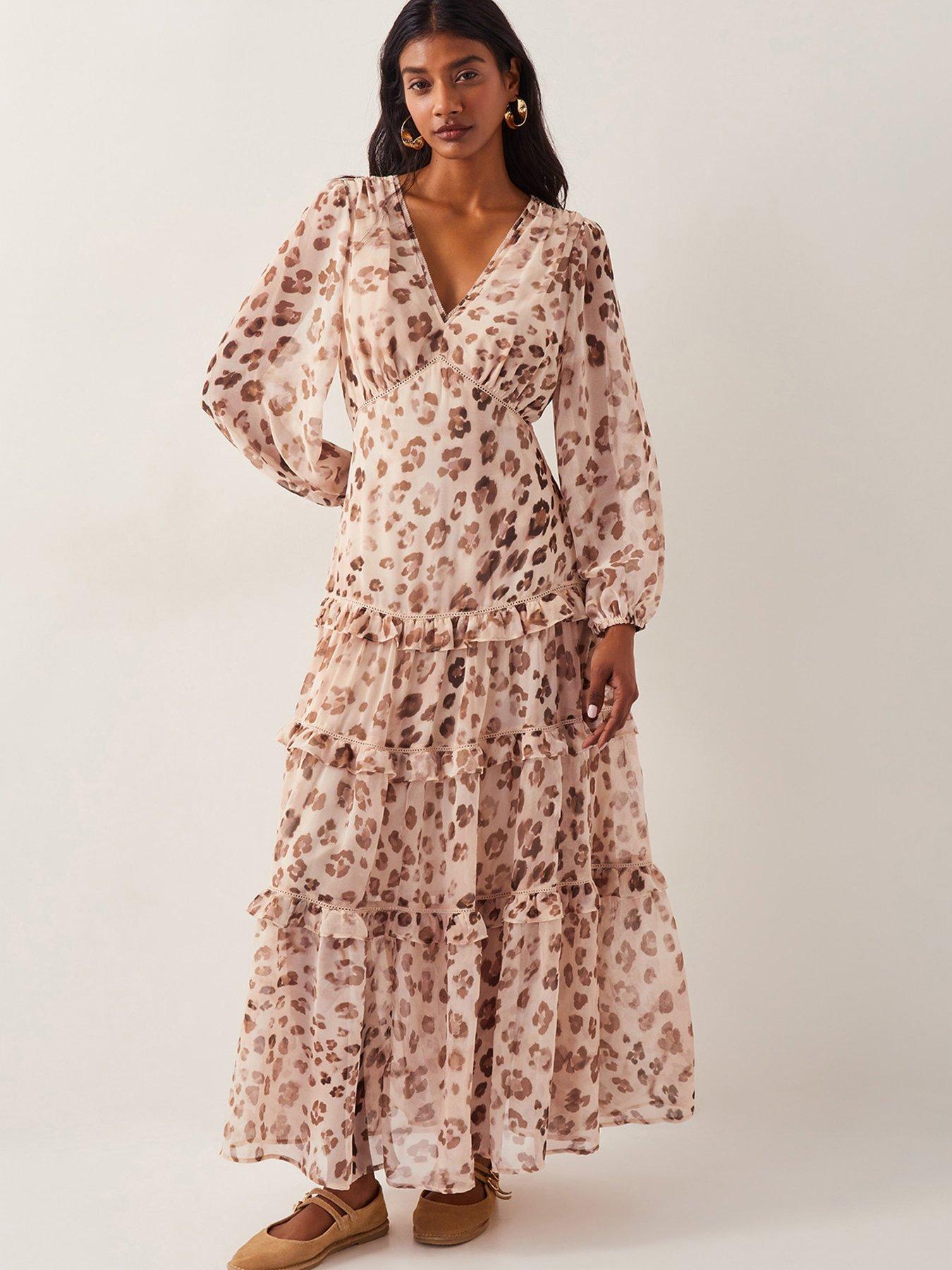 undefined Leona Lepoard Print Dress - Brown