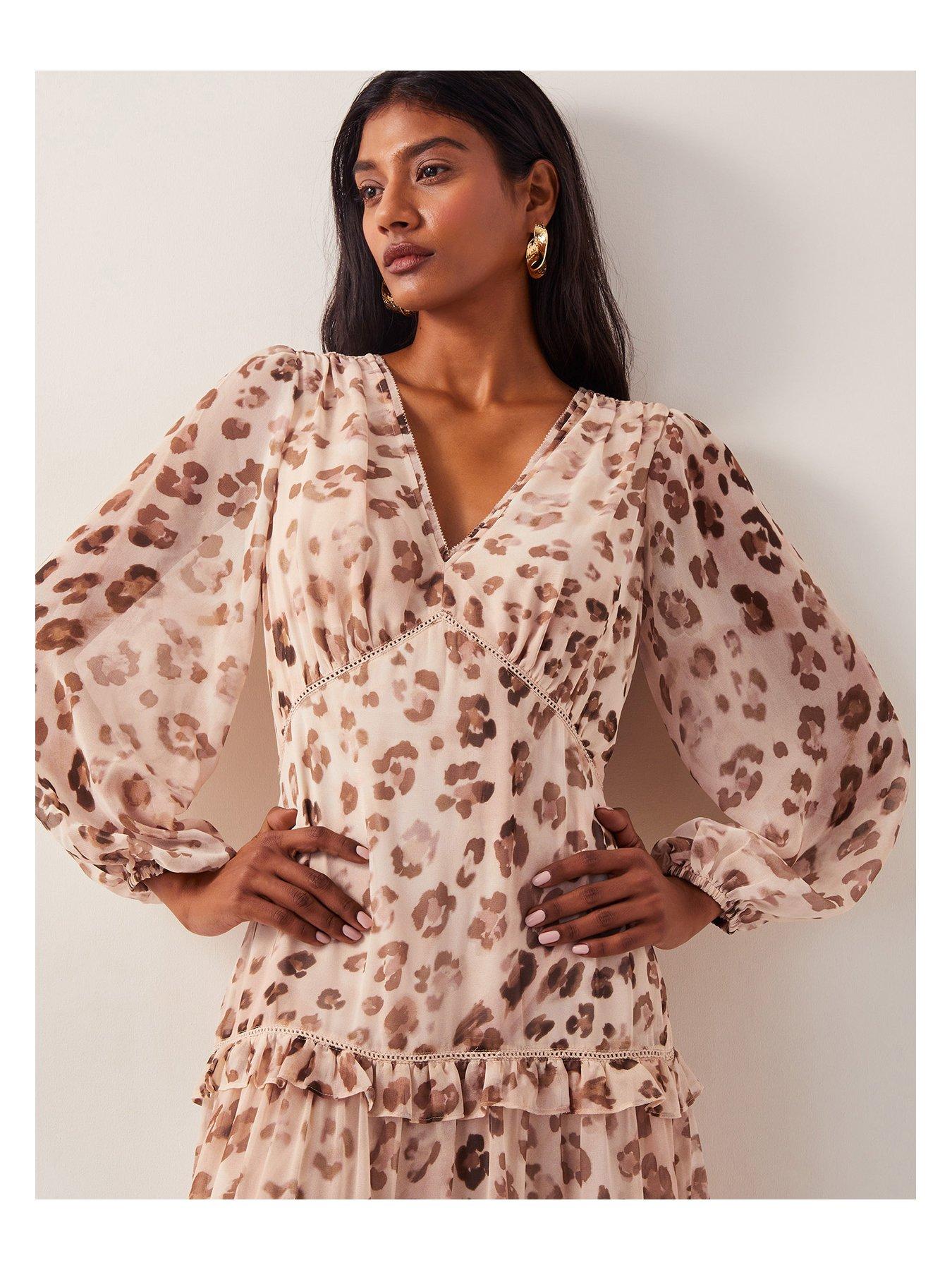 Leona Wild Leopard Print Short Dress