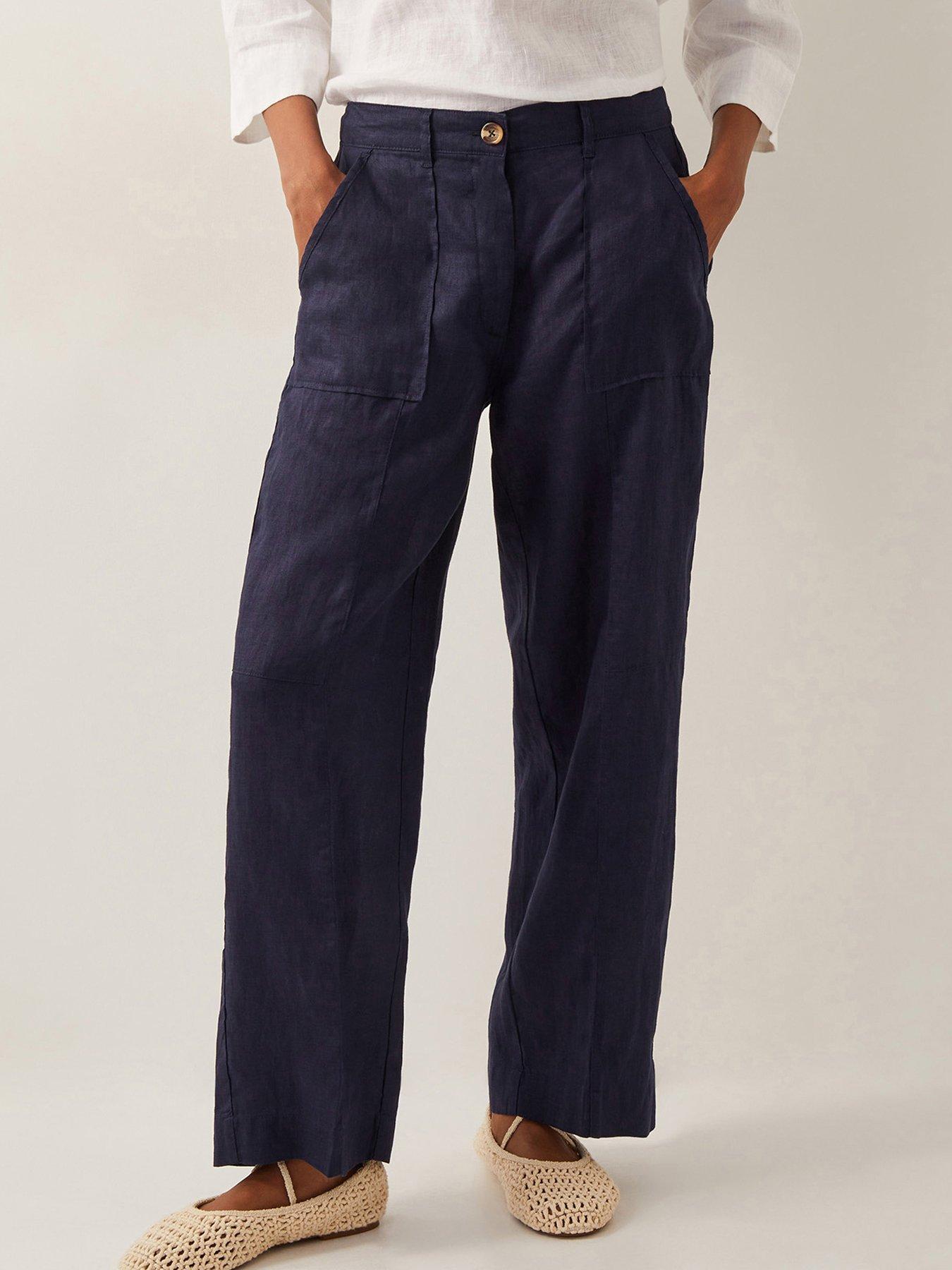 undefined Jolie Linen Shirt - Navy