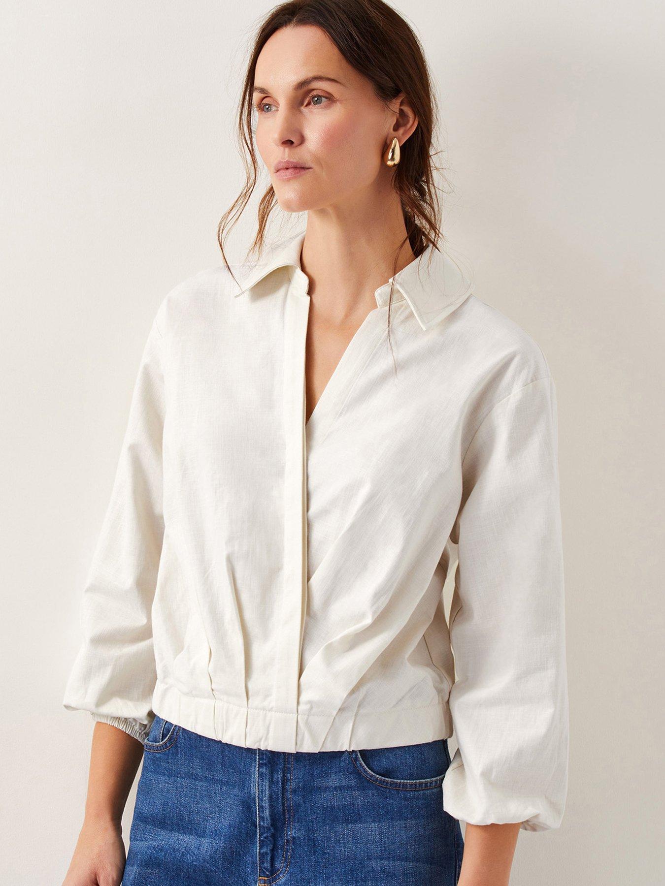 undefined Mika Wrap Blouse - Ivory